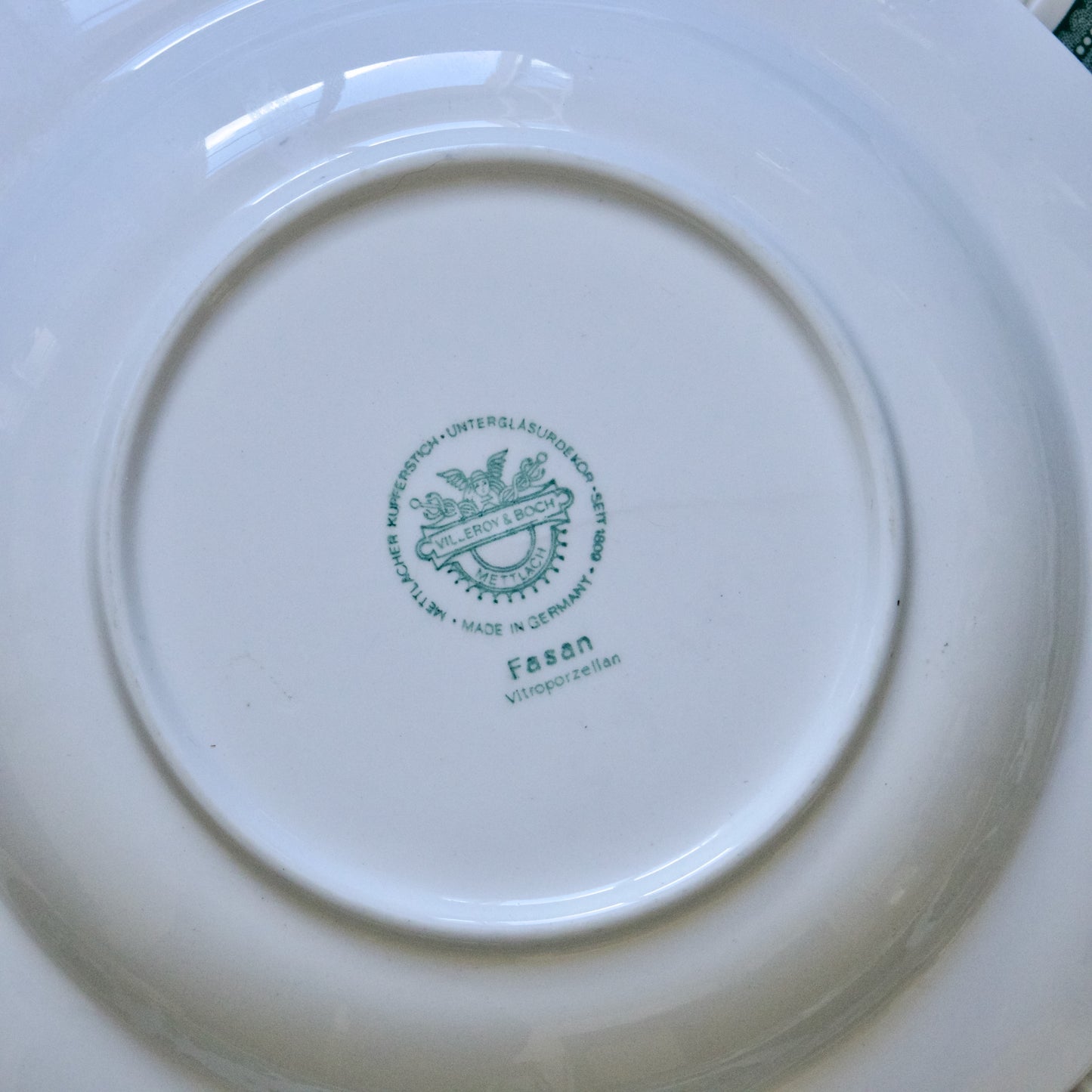 Assiettes creuses Villeroy & Boch collection Fasan - vert