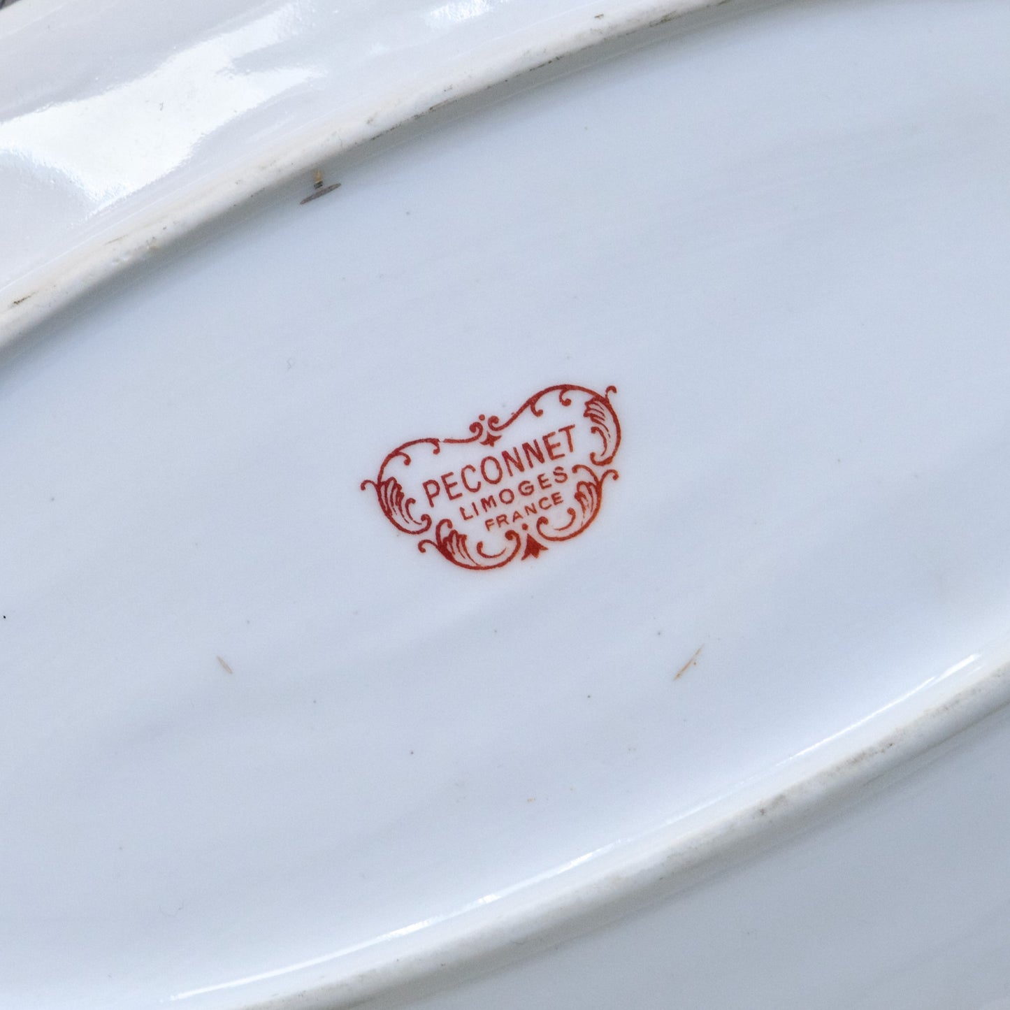 Duo de ravier en porcelaine de Limoges "Peconnet"
