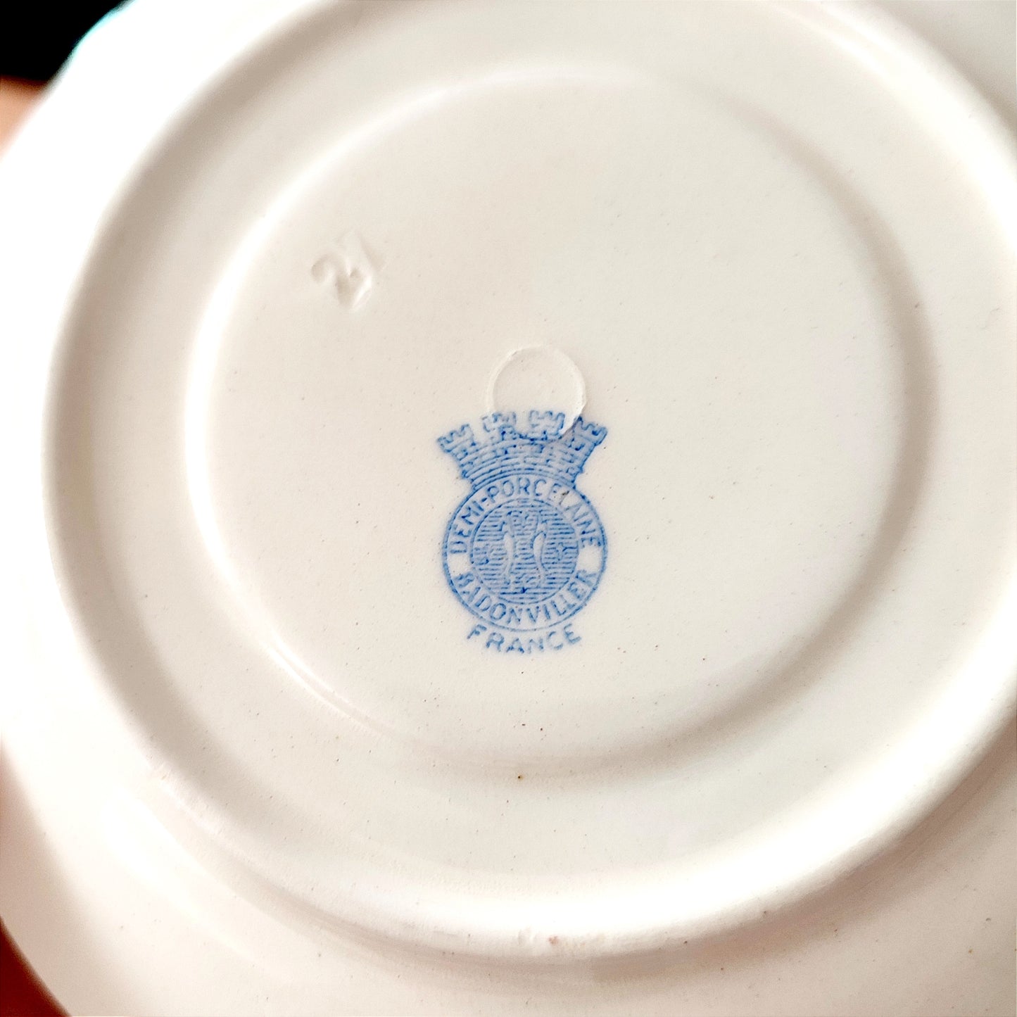 Service à café nacré - porcelaine Badonviller