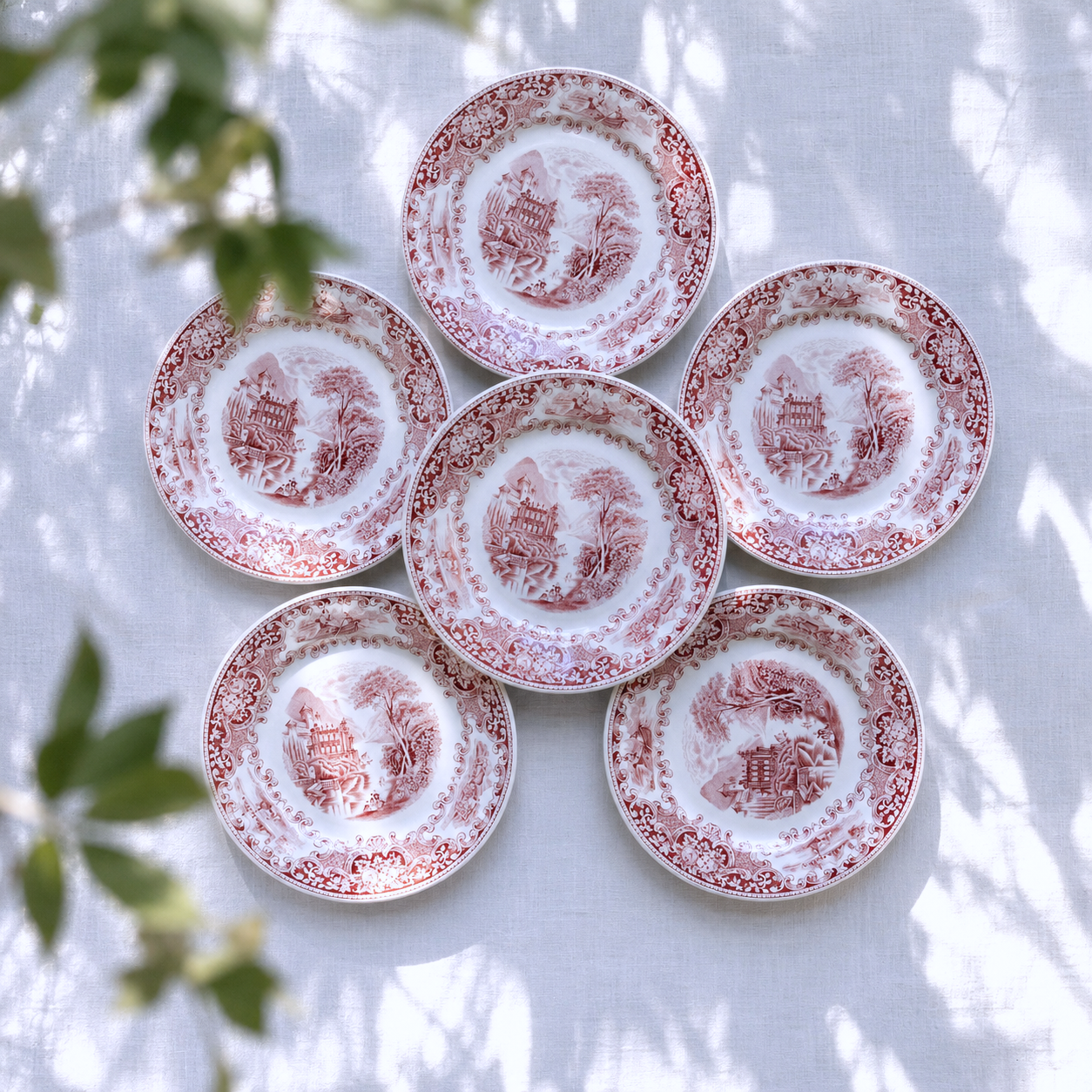 Assiettes hollandaises signées Maastricht collection "Old England"
