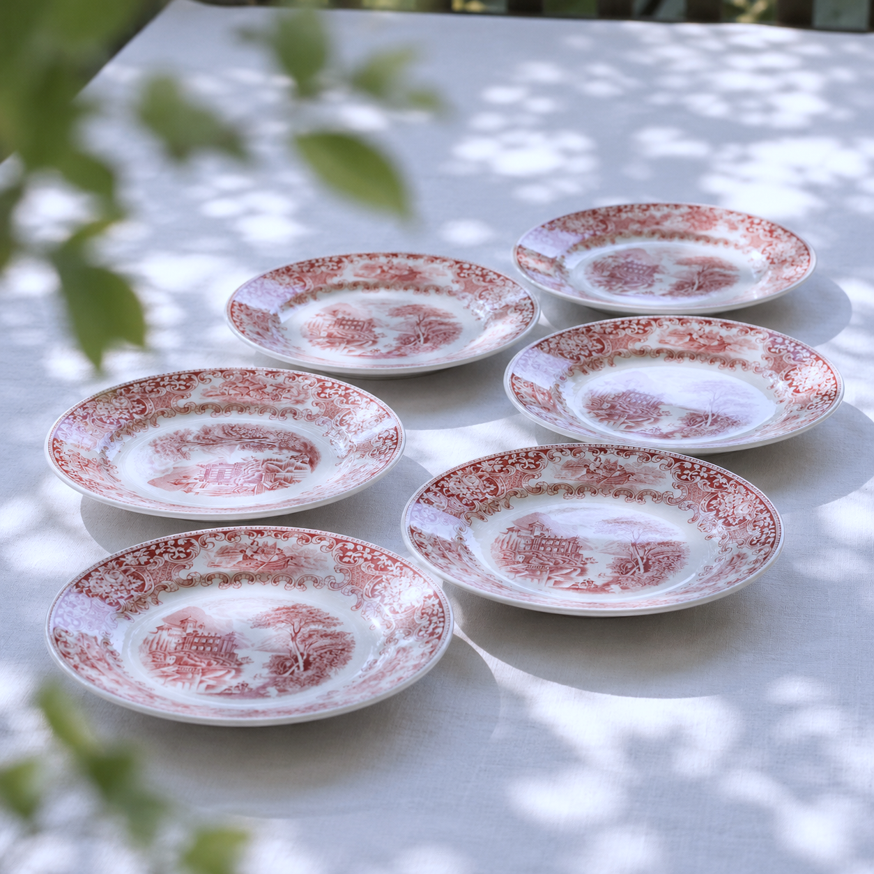 Assiettes hollandaises signées Maastricht collection "Old England"