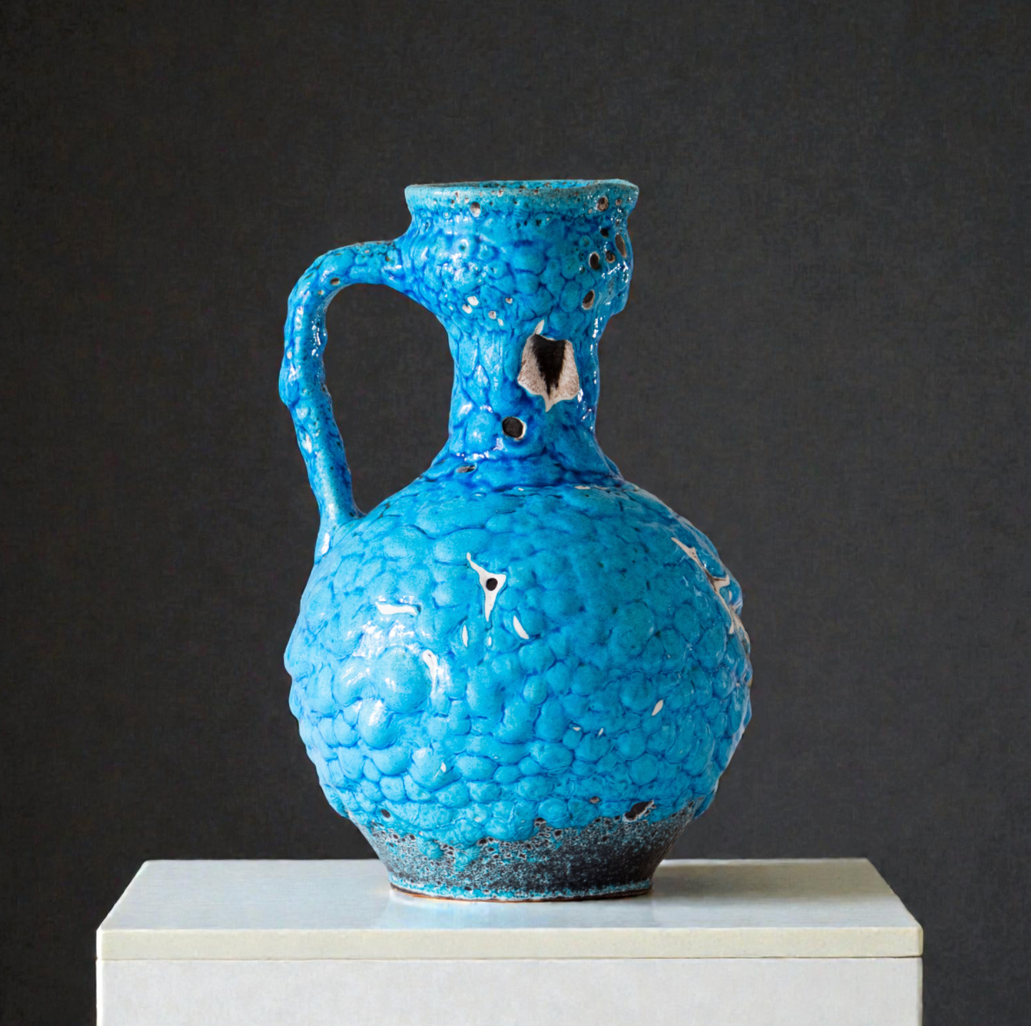 Grand vase "Charles Cart" en émaux des glaciers - Annecy-le-Vieux