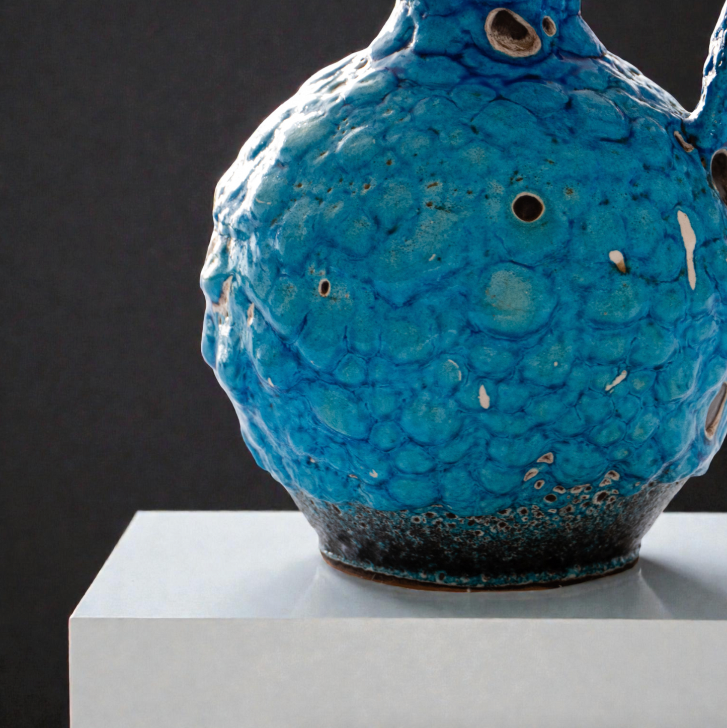 Grand vase "Charles Cart" en émaux des glaciers - Annecy-le-Vieux