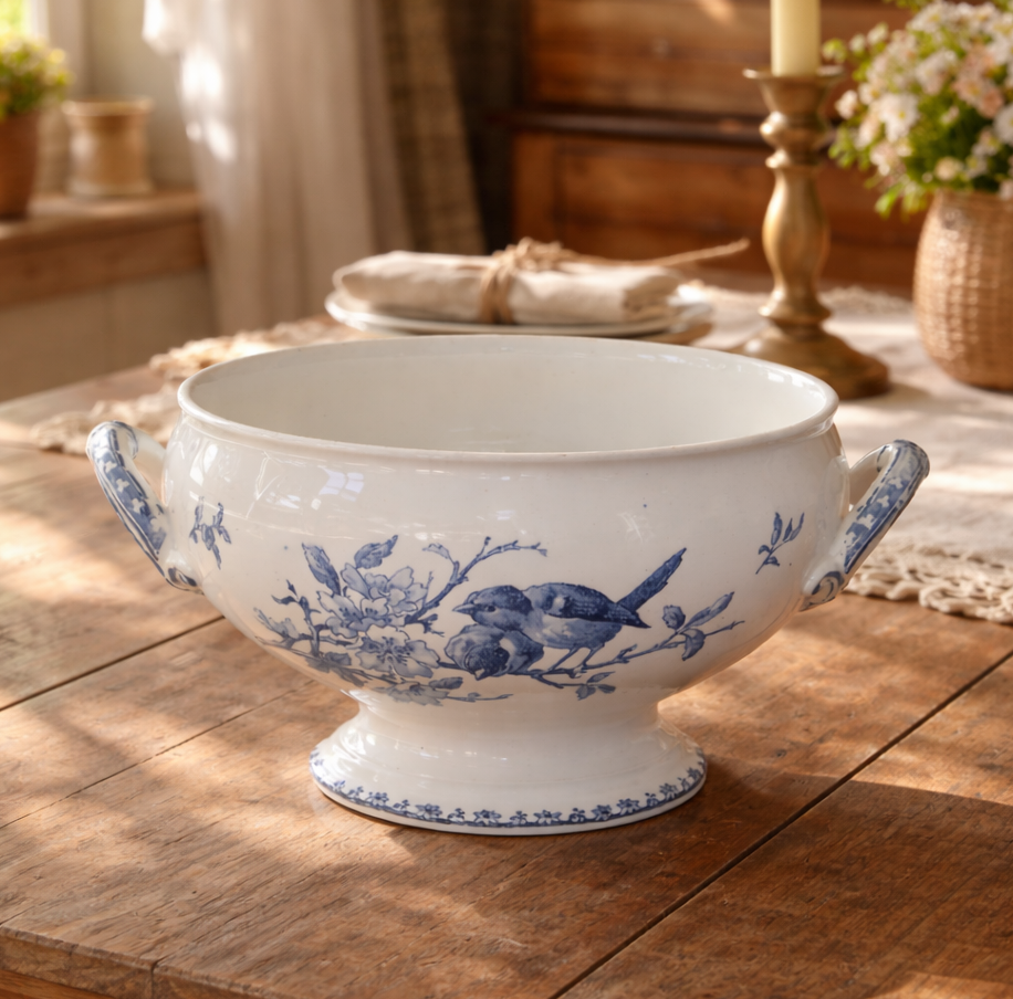 Légumier / soupière Sarreguemines "Favori" - terre de fer