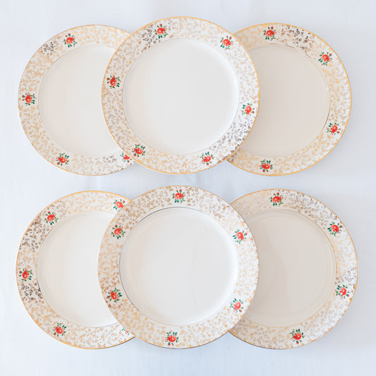 6 assiettes plates Villeroy & Boch "Flirty"