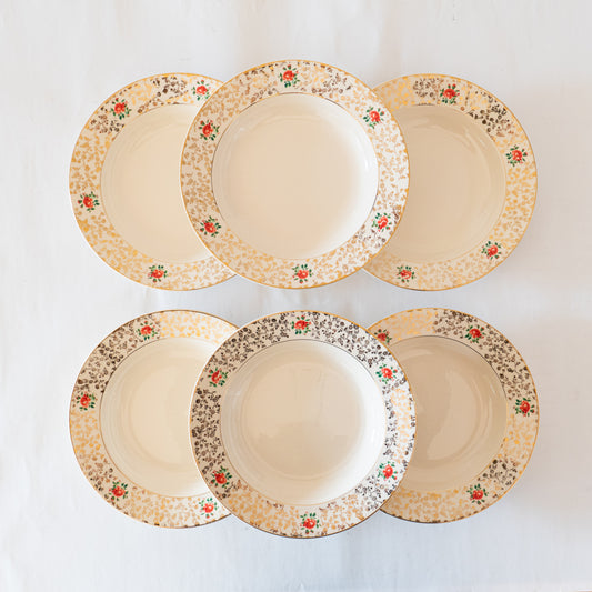 6 assiettes creuses Villeroy & Boch "Flirty"