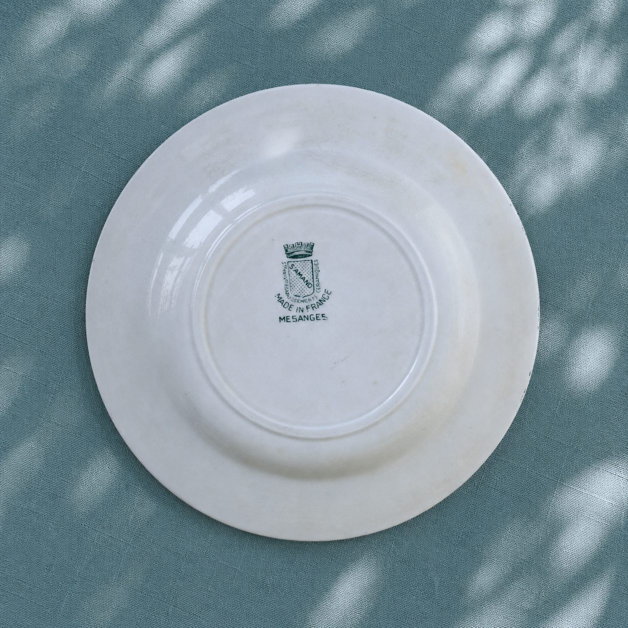 Assiette creuse St Amand "Mésanges" - terre de fer