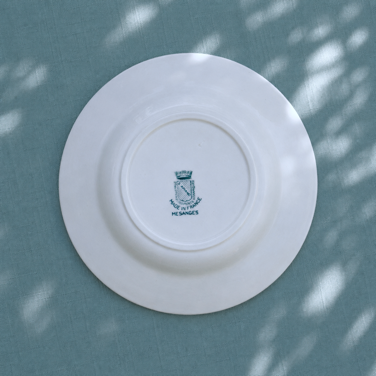 Assiette creuse St Amand "Mésanges" - terre de fer