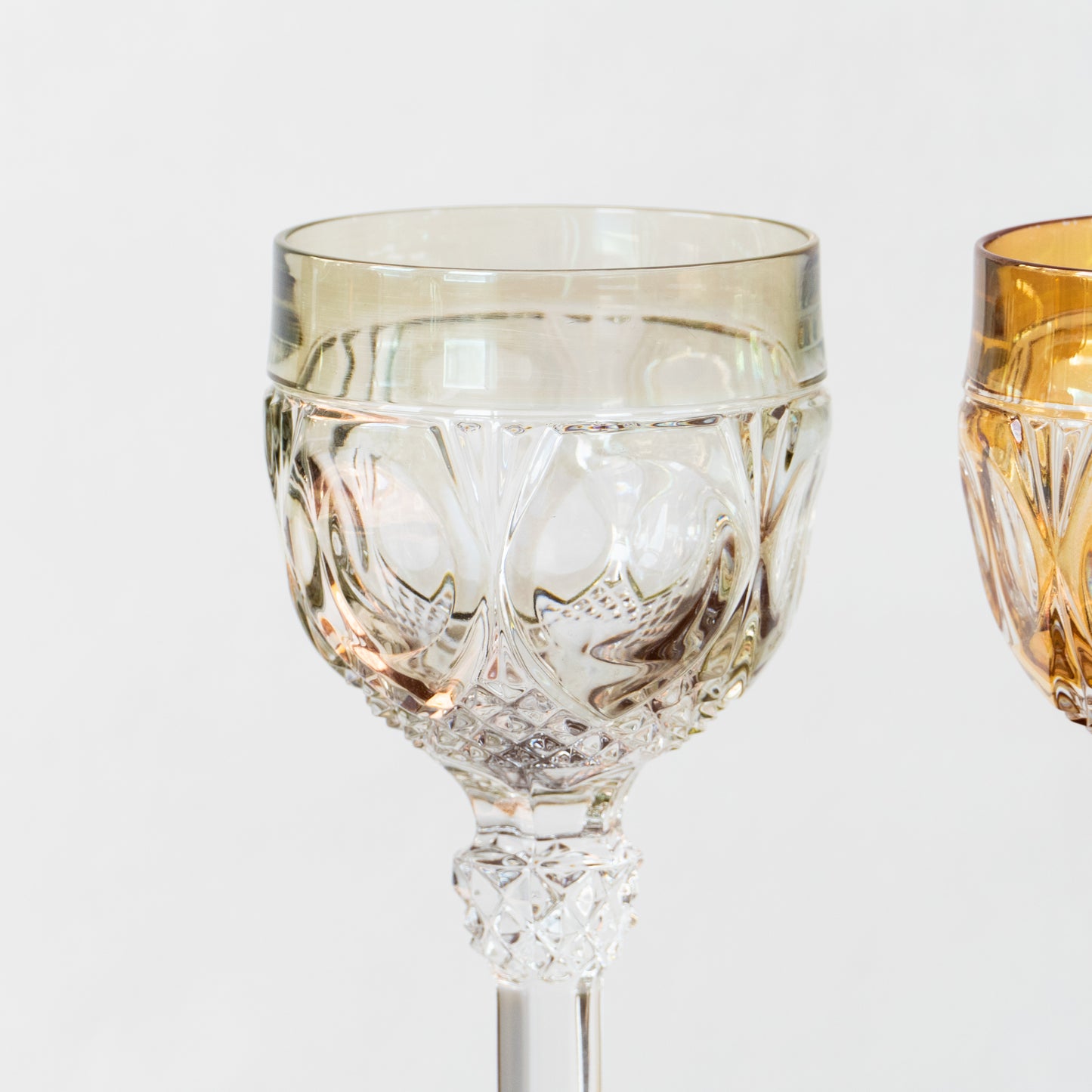 4 grands verres en cristal Napoléon Nachtmann