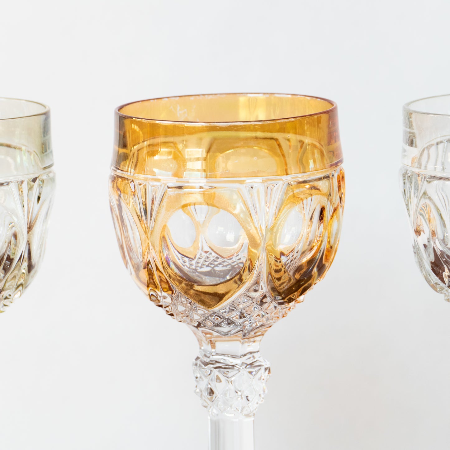 4 grands verres en cristal Napoléon Nachtmann