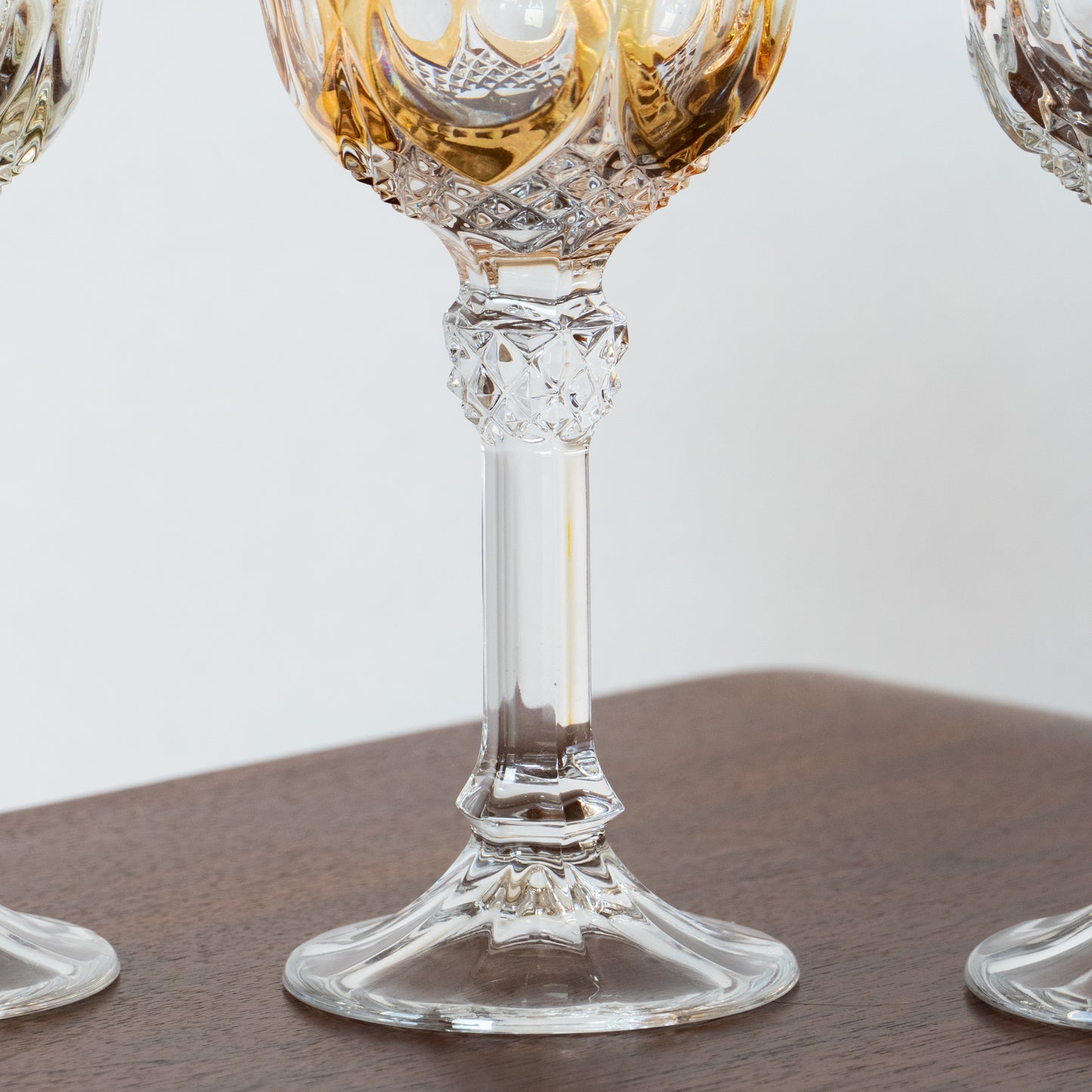 4 grands verres en cristal Napoléon Nachtmann