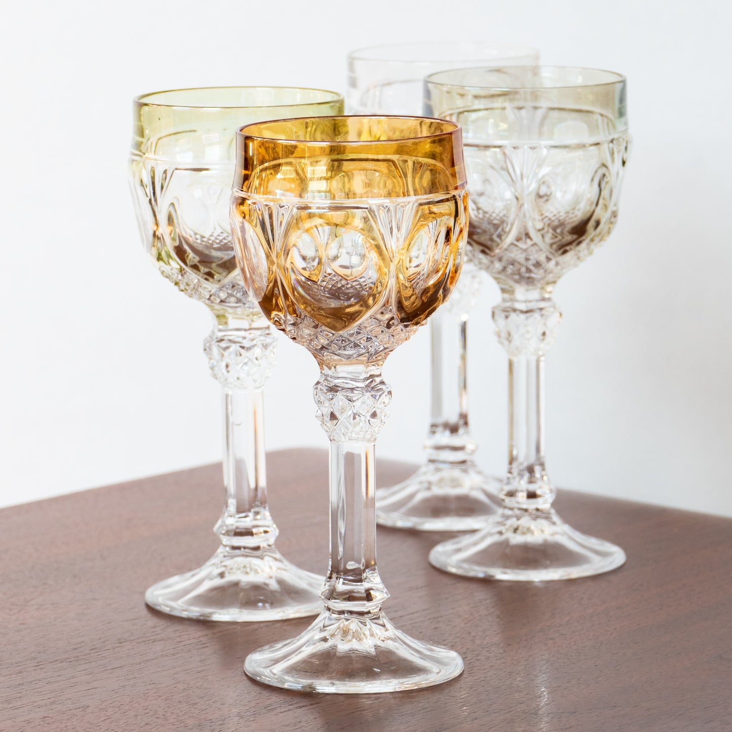 4 grands verres en cristal Napoléon Nachtmann