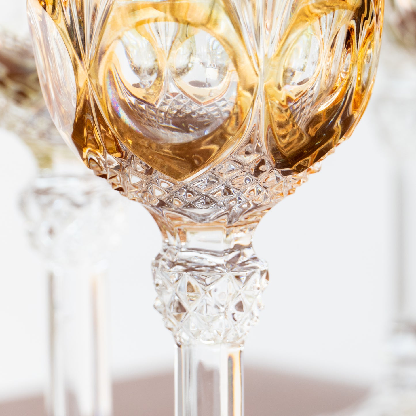 4 grands verres en cristal Napoléon Nachtmann