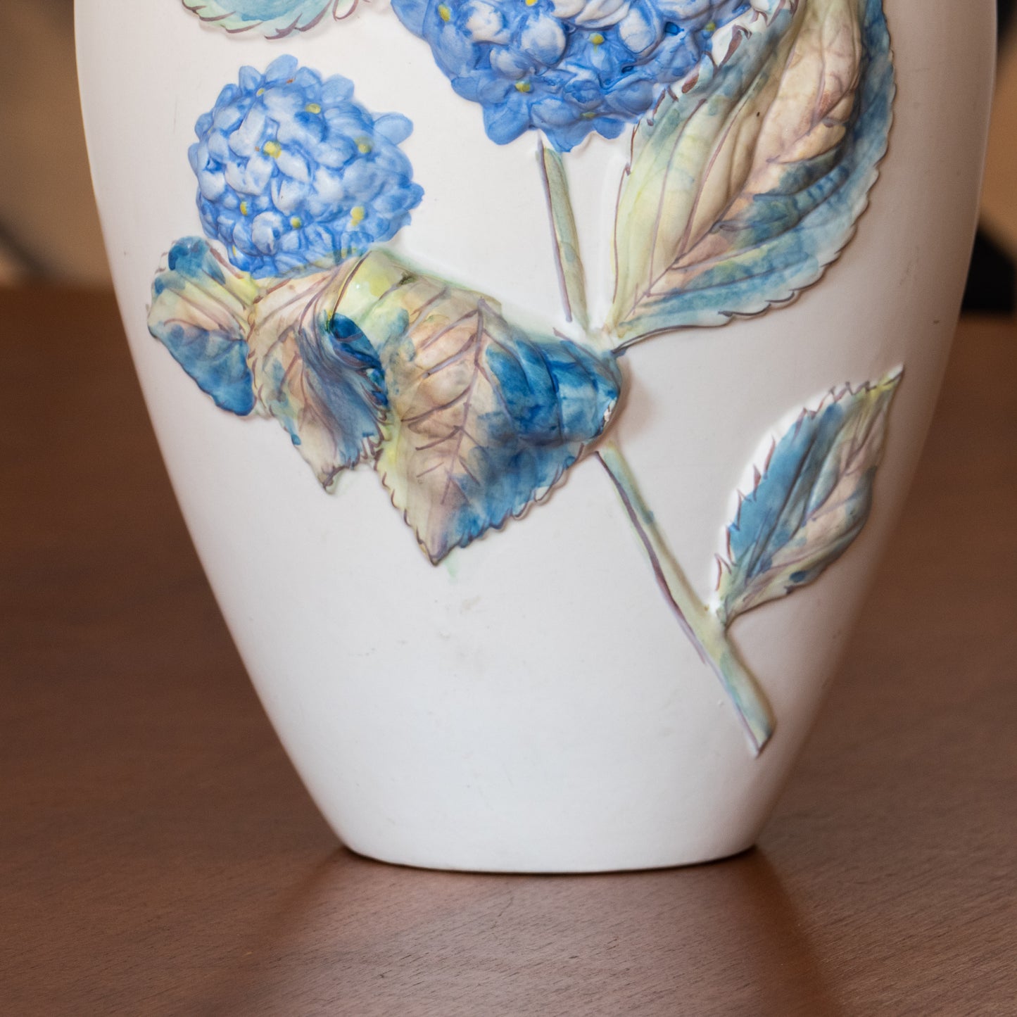 Grand vase hortensia bleu