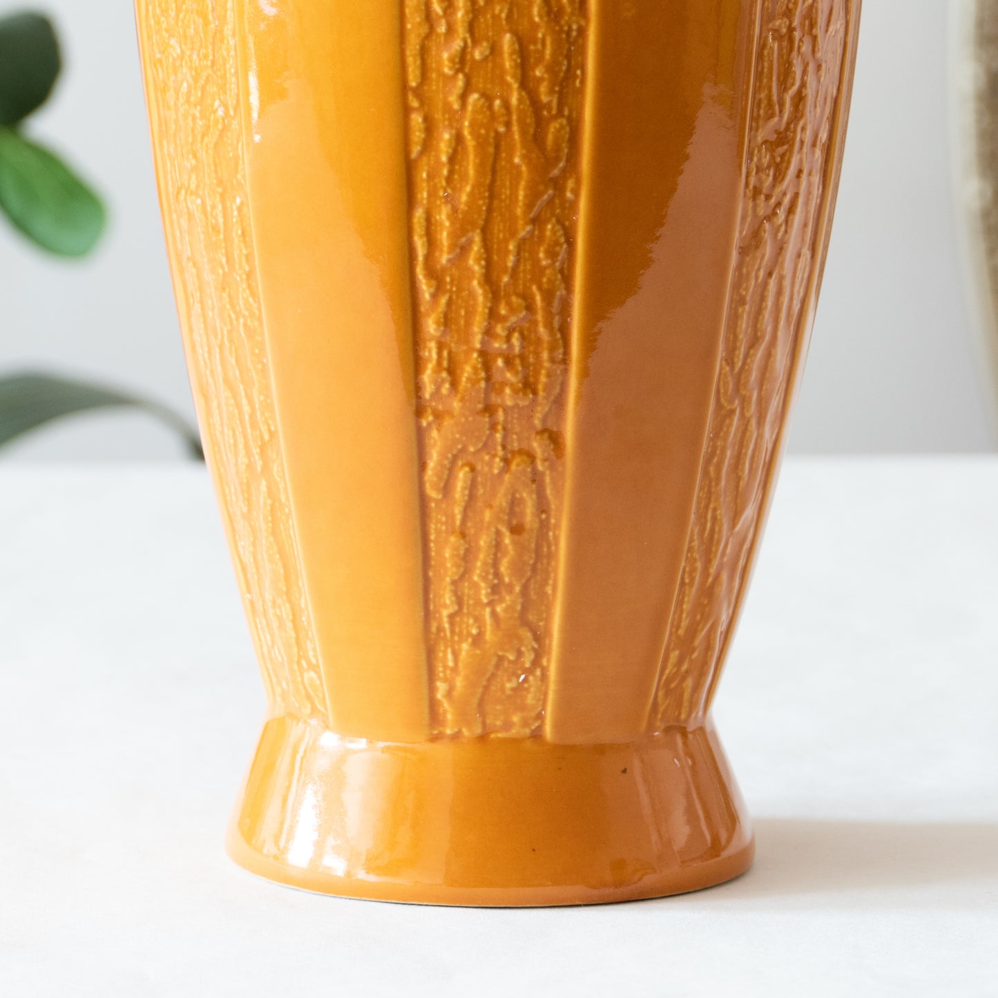 Grand vase orange Scheurich Germany