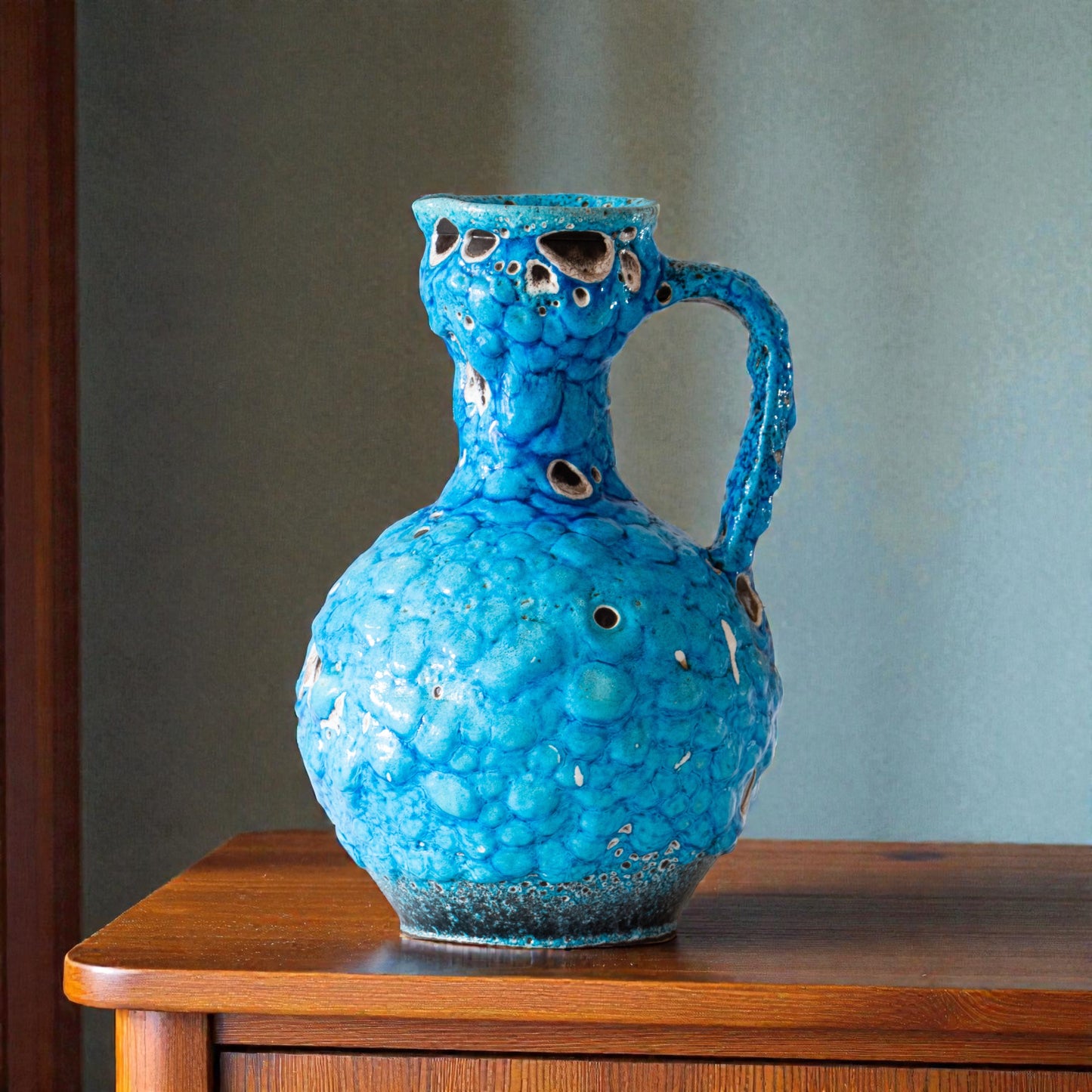 Grand vase "Charles Cart" en émaux des glaciers - Annecy-le-Vieux