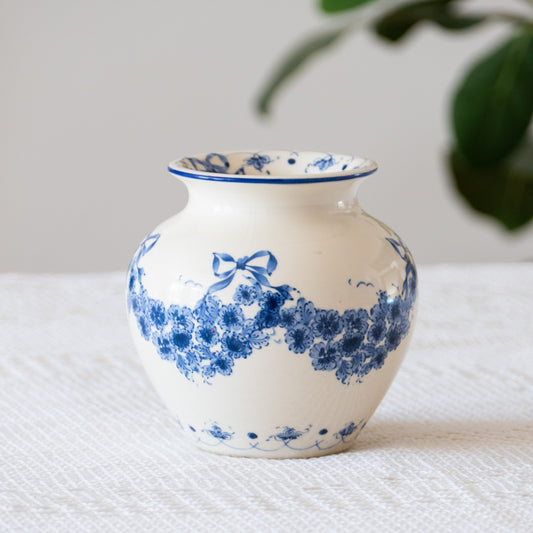 Vase boule Sia "Blue Garland"