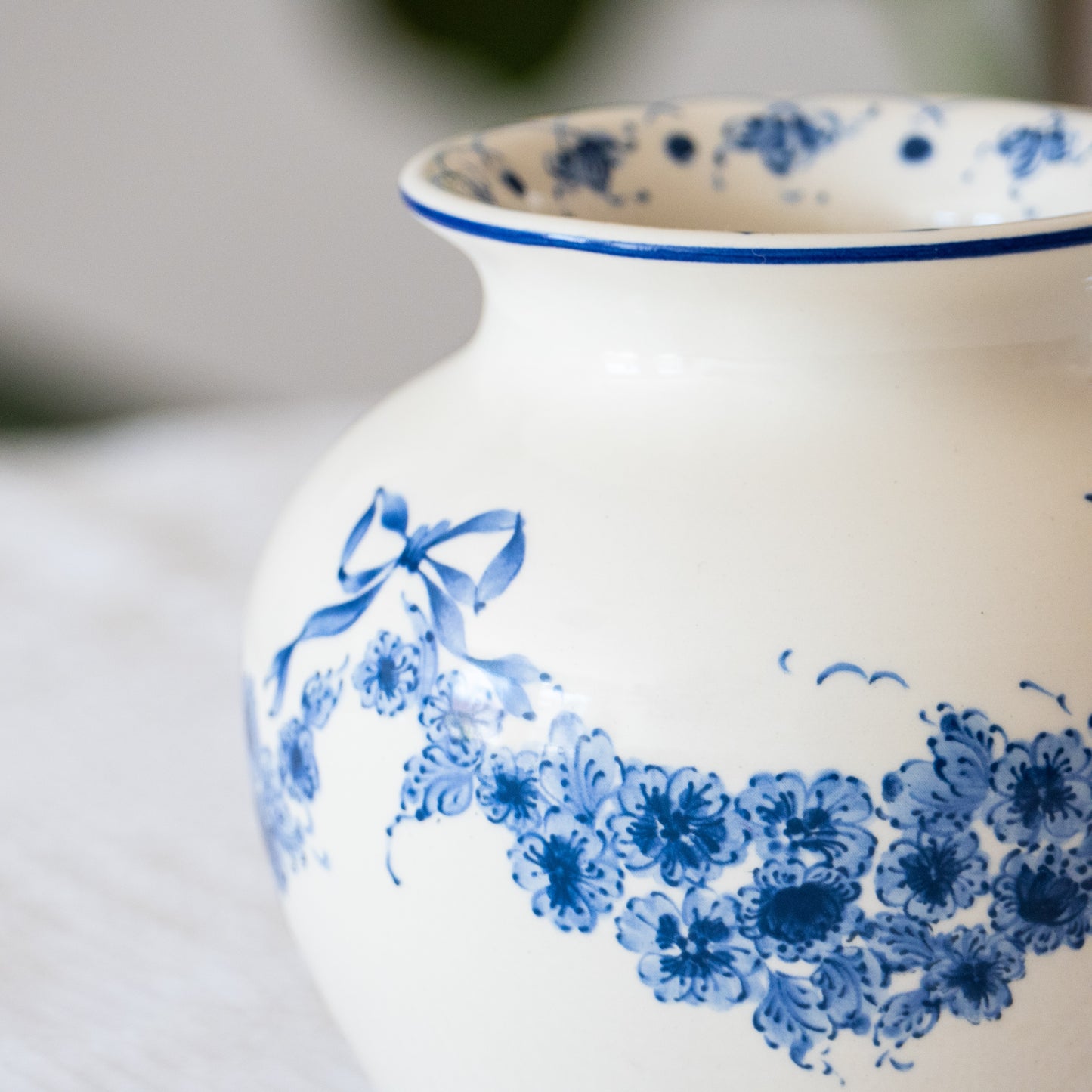 Vase boule Sia "Blue Garland"