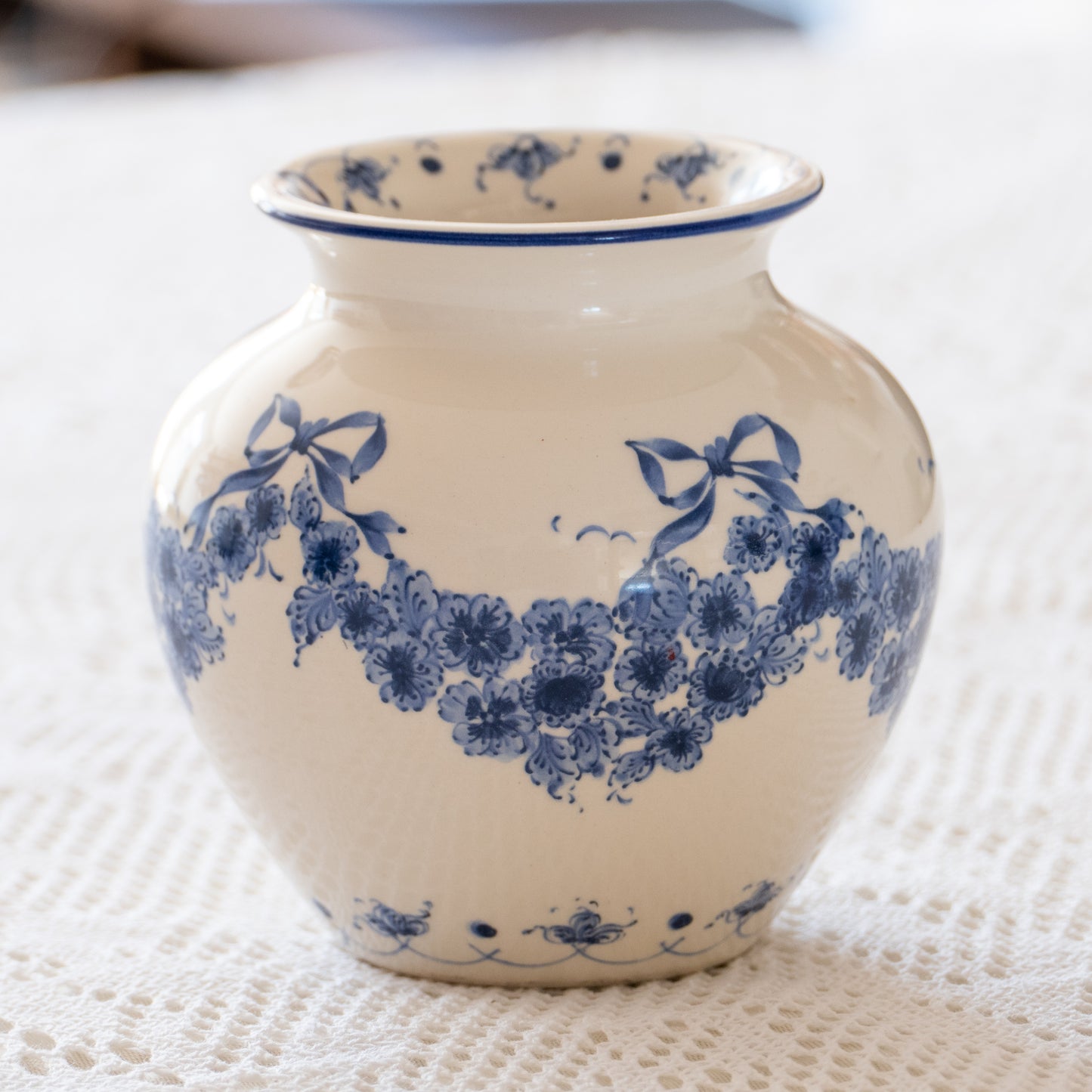 Vase boule Sia "Blue Garland"