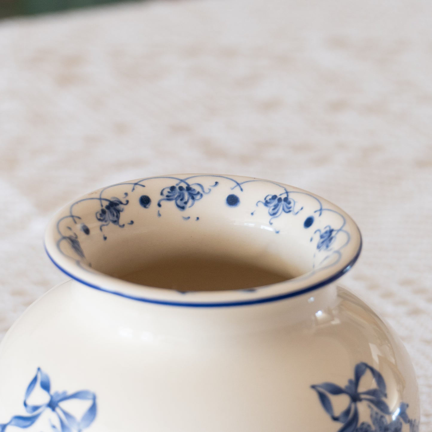 Vase boule Sia "Blue Garland"