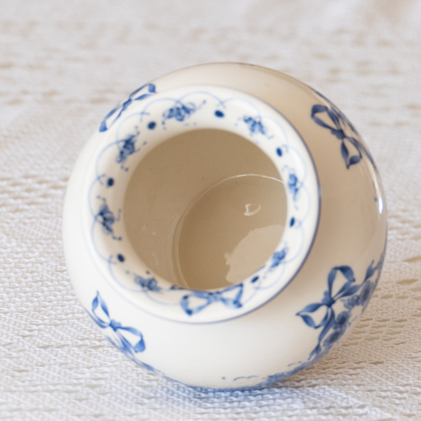 Vase boule Sia "Blue Garland"