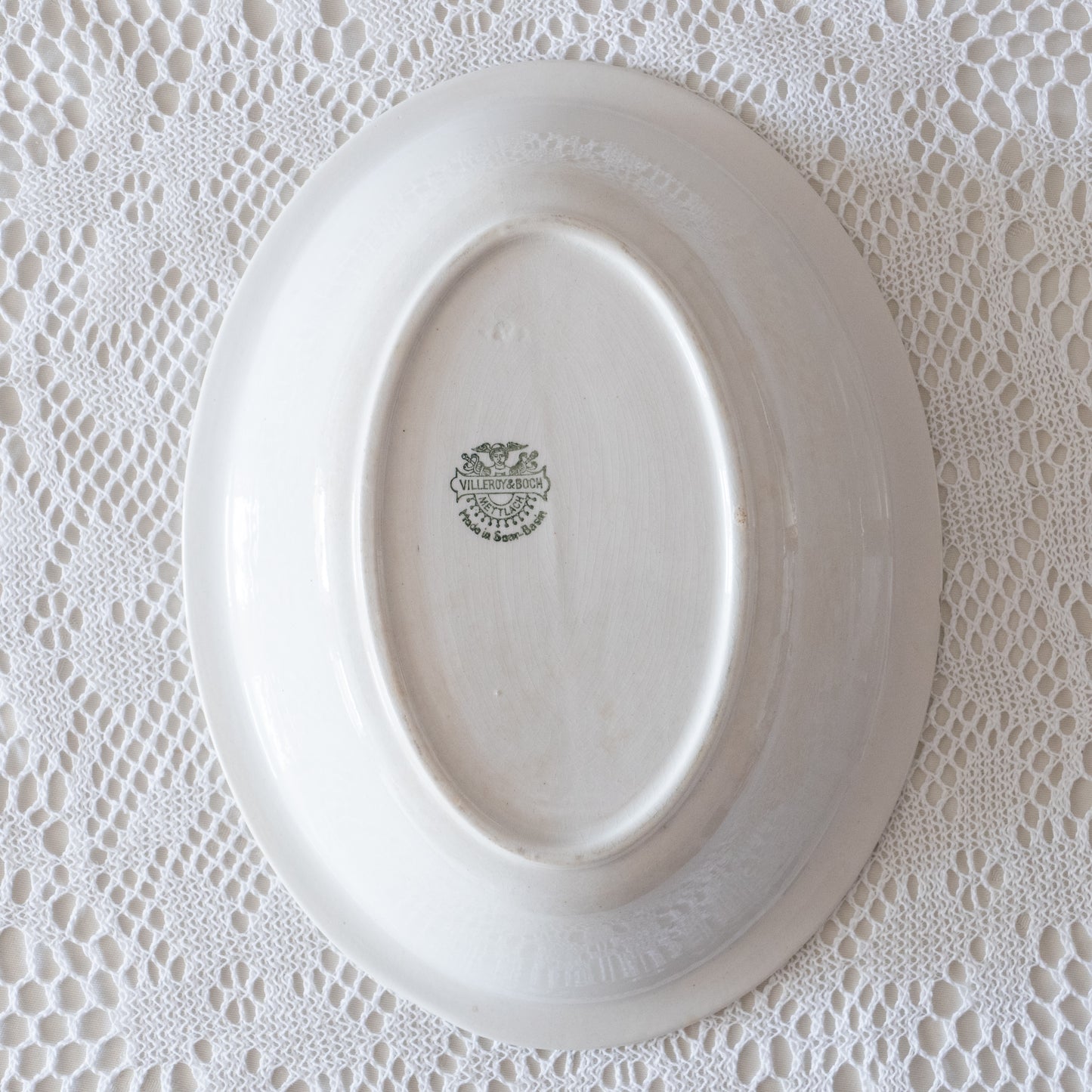 Plat creux terre de fer Villeroy & Boch - décor oiseaux