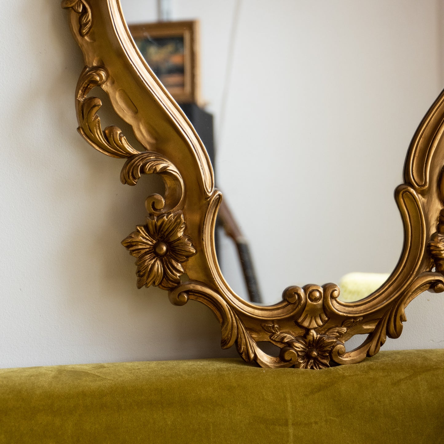 Miroir doré vintage style Louis XV