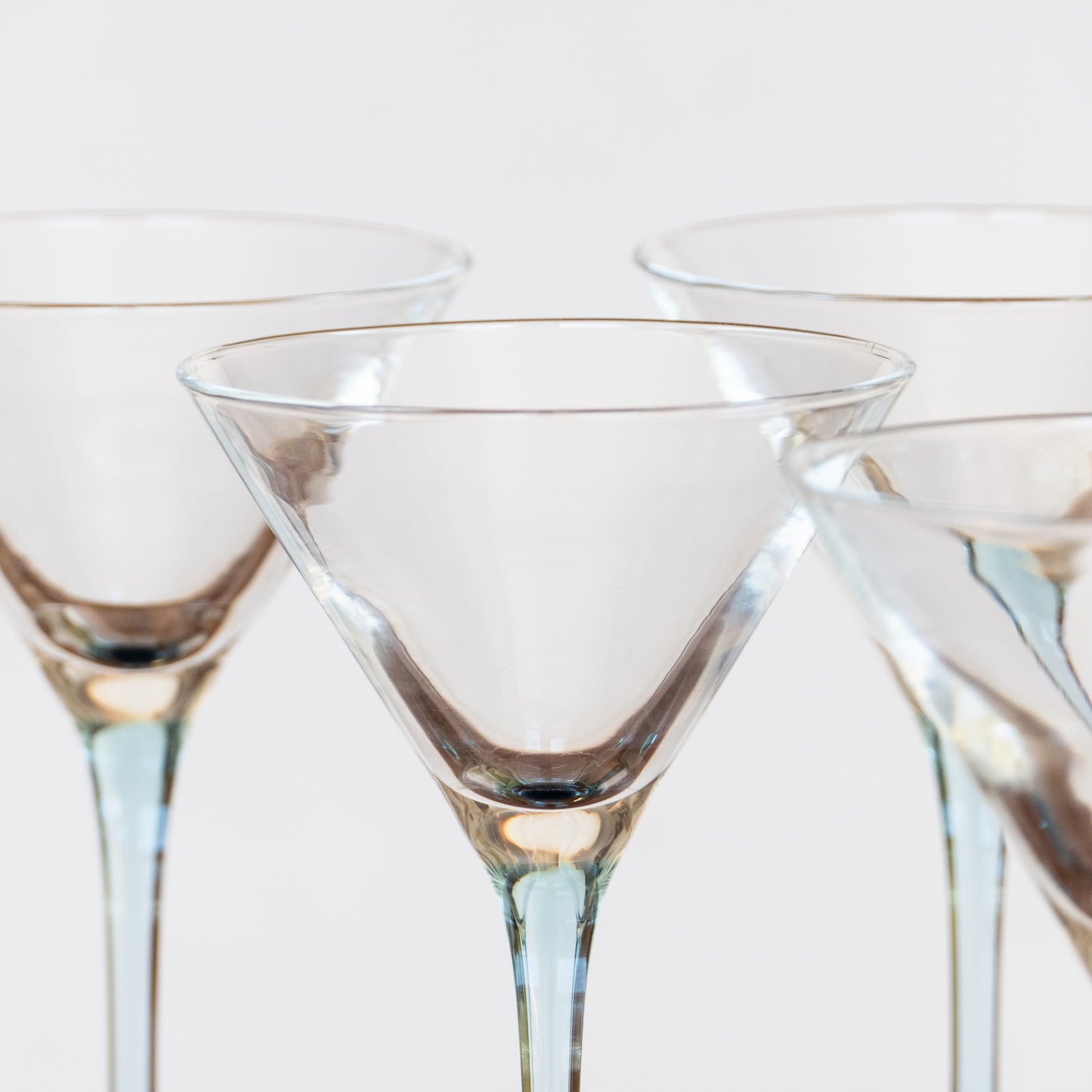 6 verres à cocktail Luminarc - pieds bleus