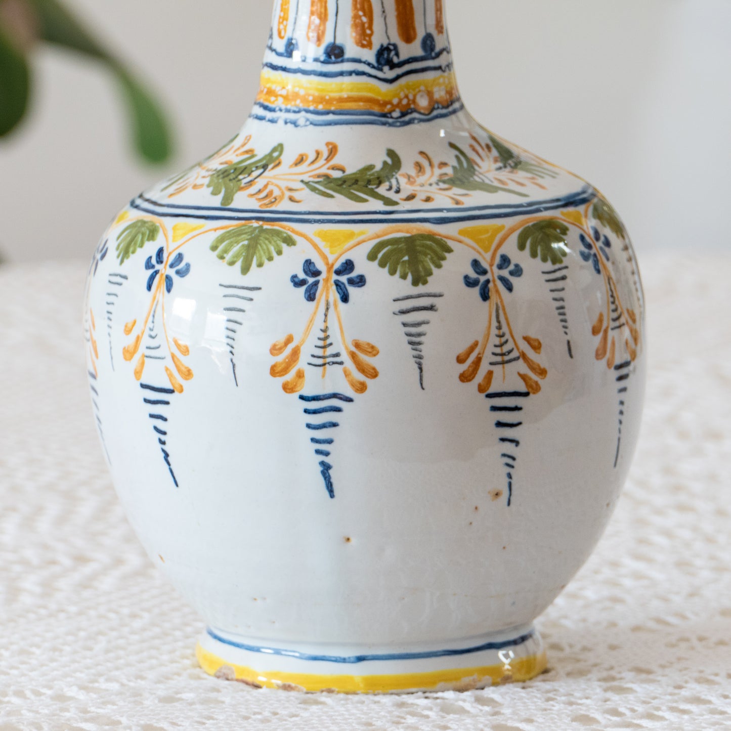 Grand vase Talavera cou allongé