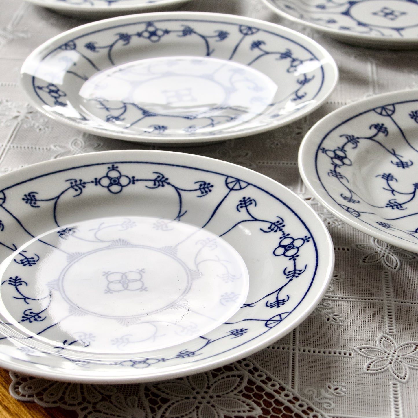 5 assiettes à dessert en porcelaine Khala Germany - Blau Saks