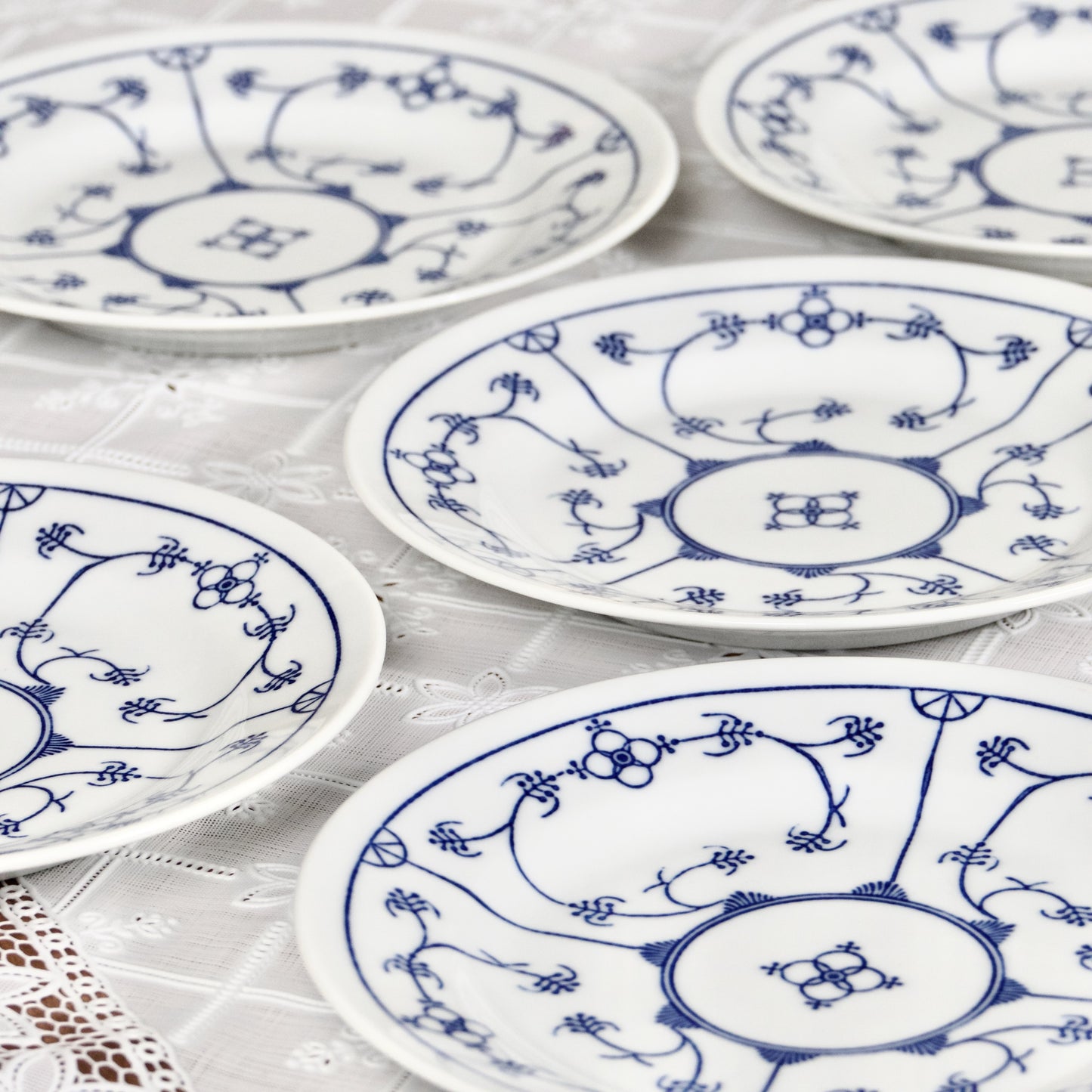 5 assiettes à dessert en porcelaine Khala Germany - Blau Saks