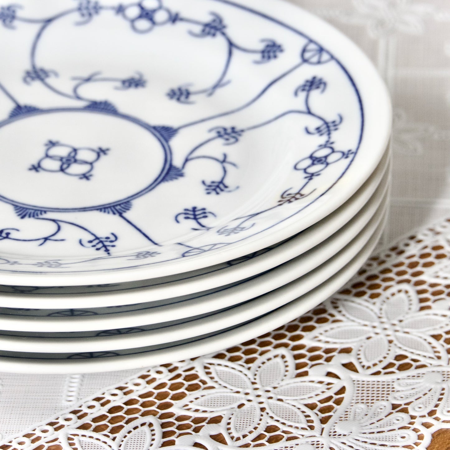 5 assiettes à dessert en porcelaine Khala Germany - Blau Saks