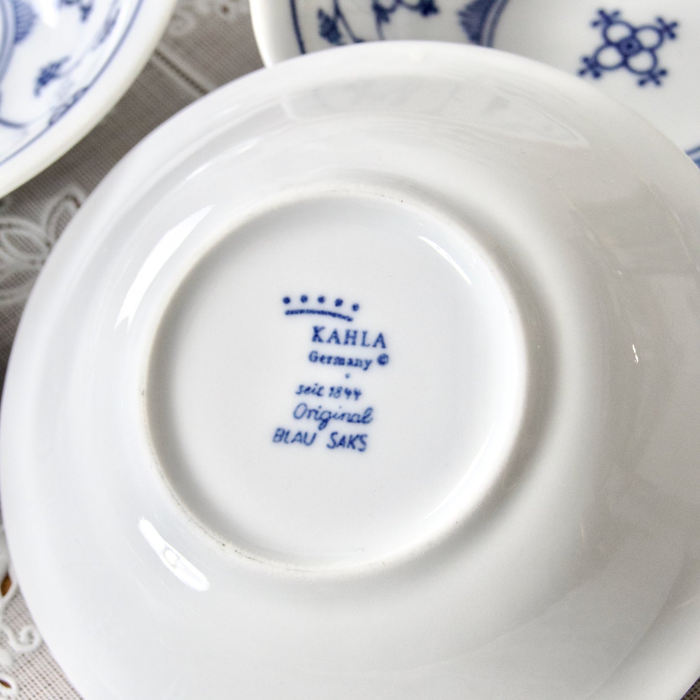 11 bols / coupelles en porcelaine Khala Germany "Blau Saks"