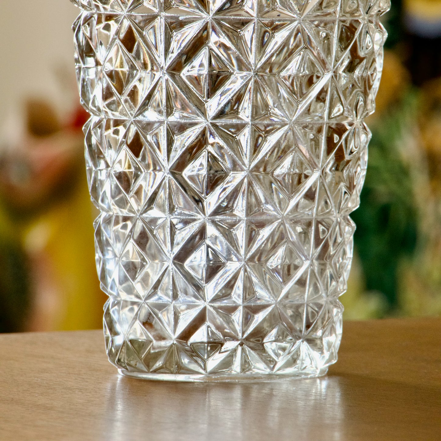 Vase vintage taille diamant / losange