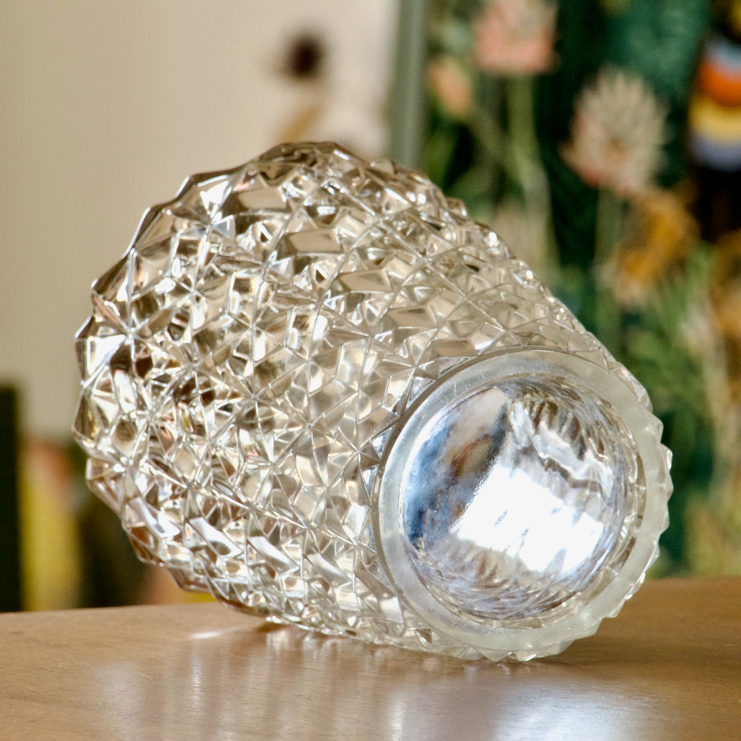 Vase vintage taille diamant / losange