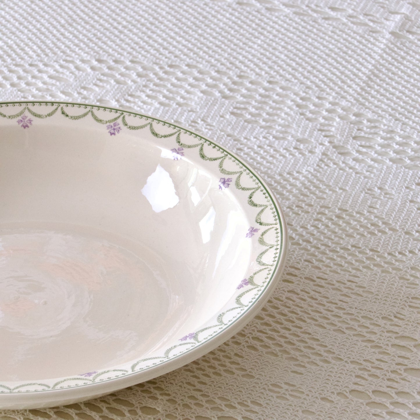 Plat creux Longwy "Violetta"