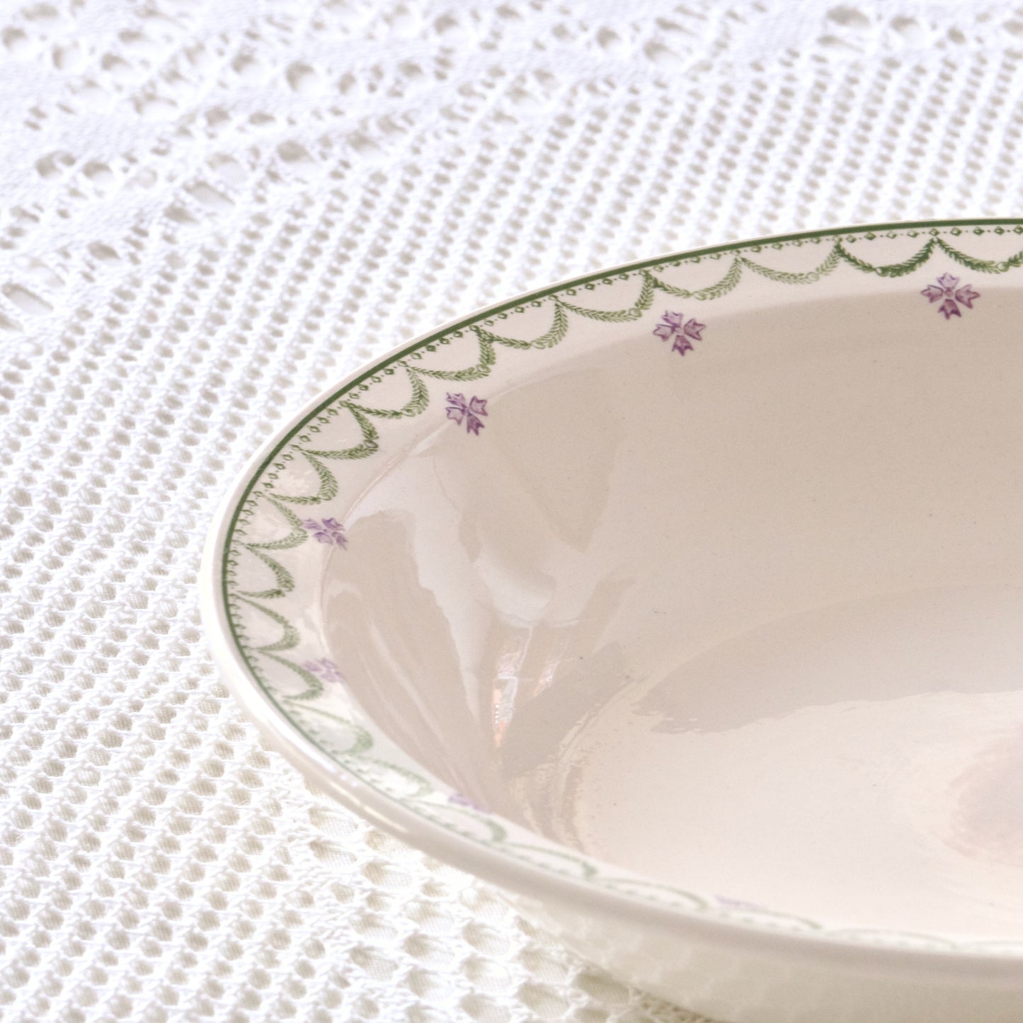 Plat creux Longwy "Violetta"