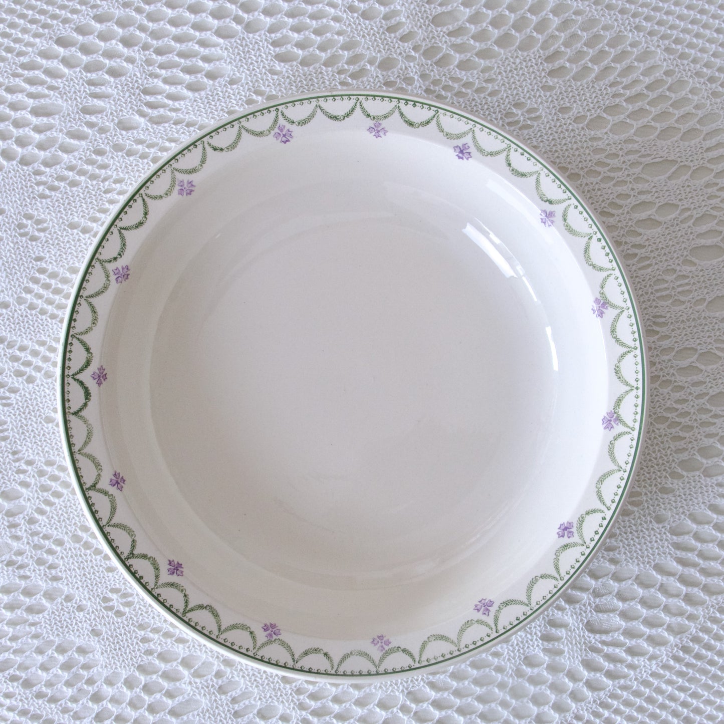 Plat creux Longwy "Violetta"