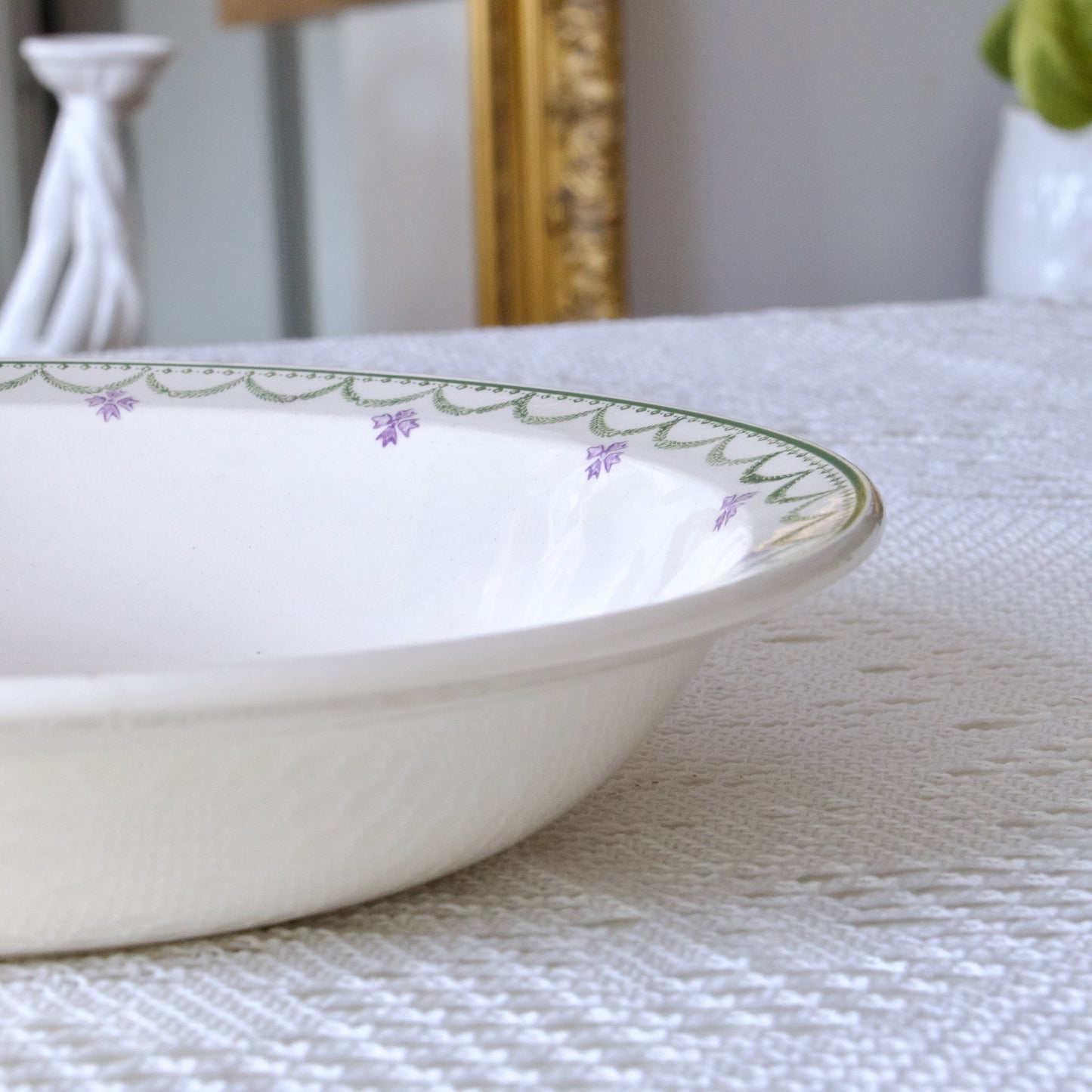 Plat creux Longwy "Violetta"