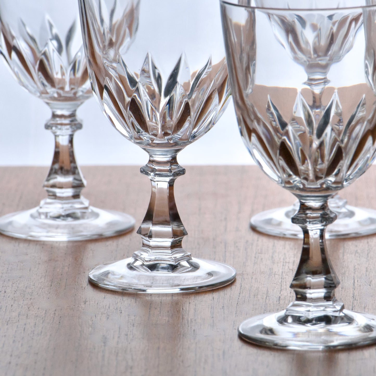 6 verres en cristal d'Arques collection "Luxembourg"