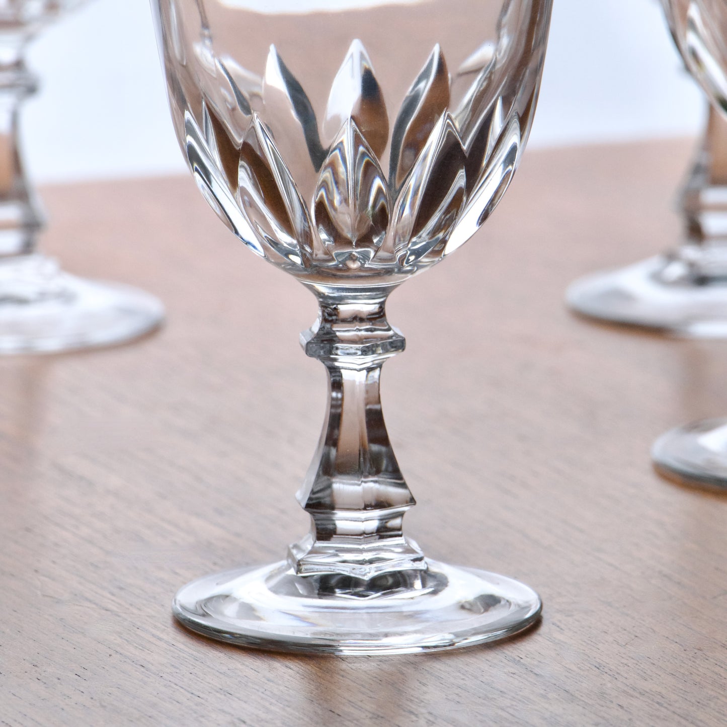 6 verres en cristal d'Arques collection "Luxembourg"