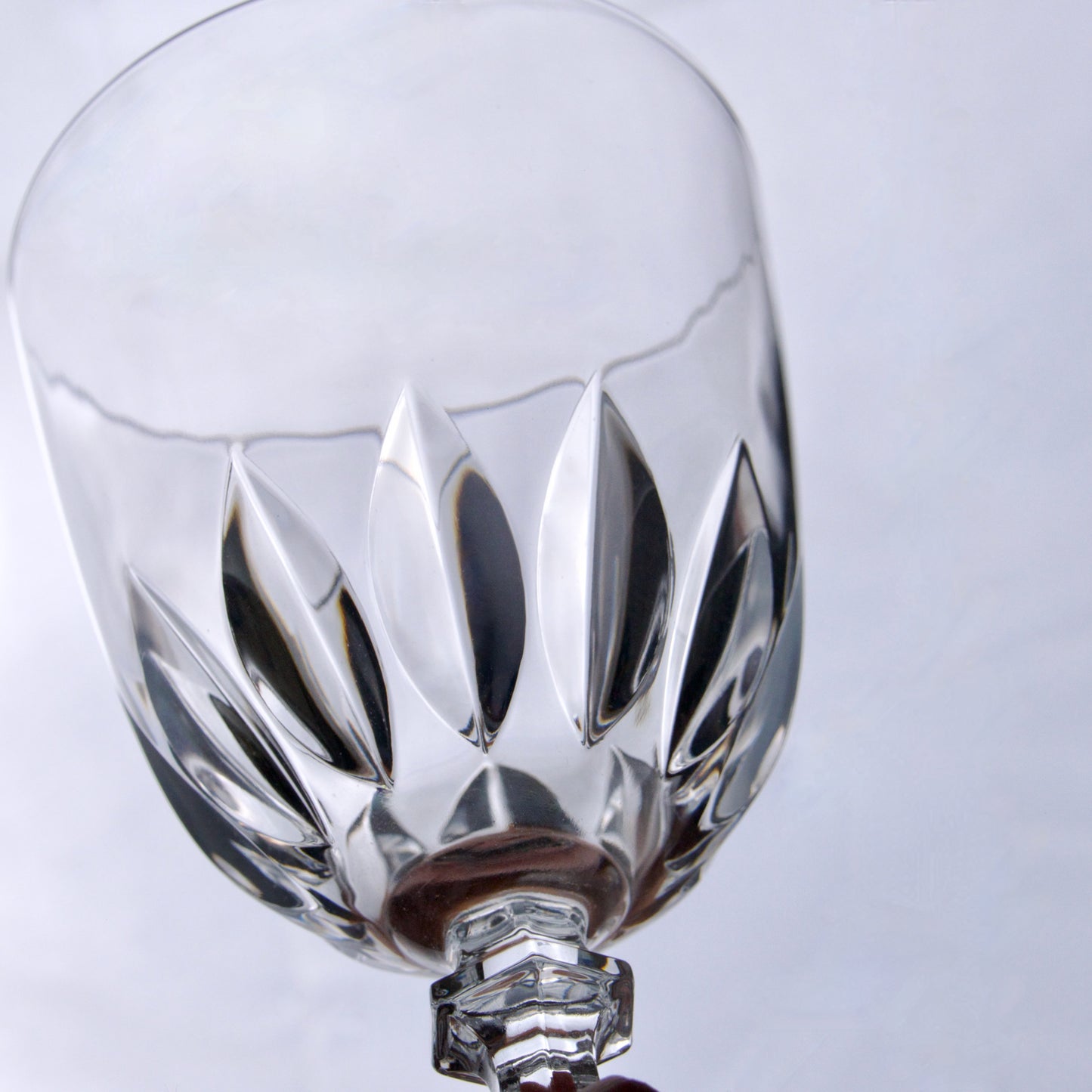 6 verres en cristal d'Arques collection "Luxembourg"