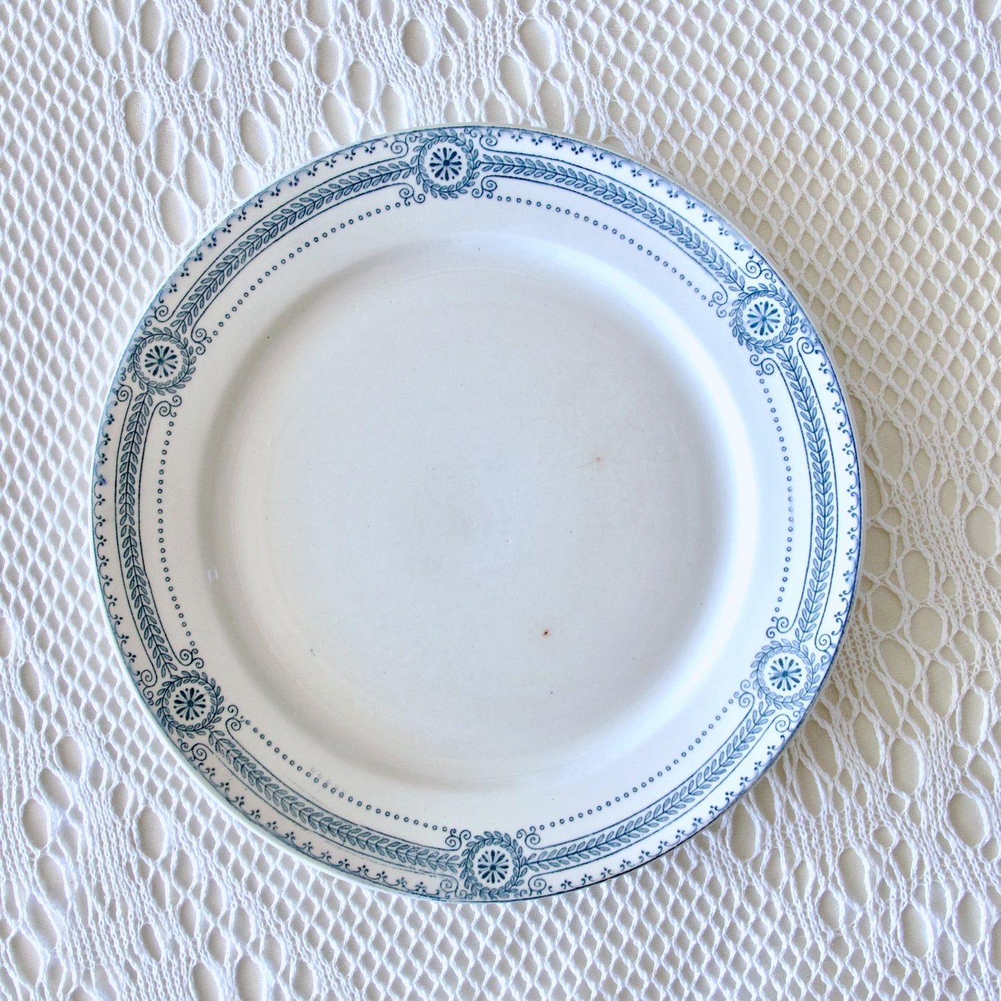 8 assiettes plates Sarreguemines "Carina" - terre de fer