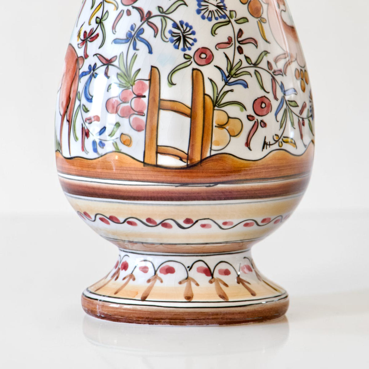 Grand vase artisanal de Coimbra (Portugal) - peint à la main