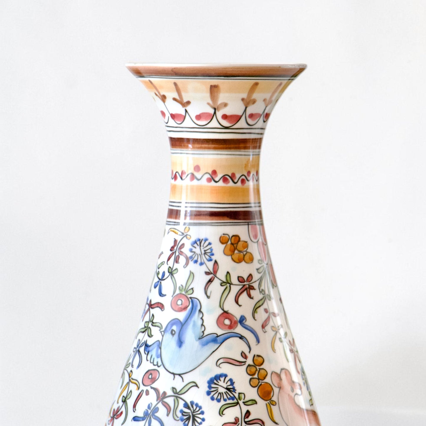 Grand vase artisanal de Coimbra (Portugal) - peint à la main