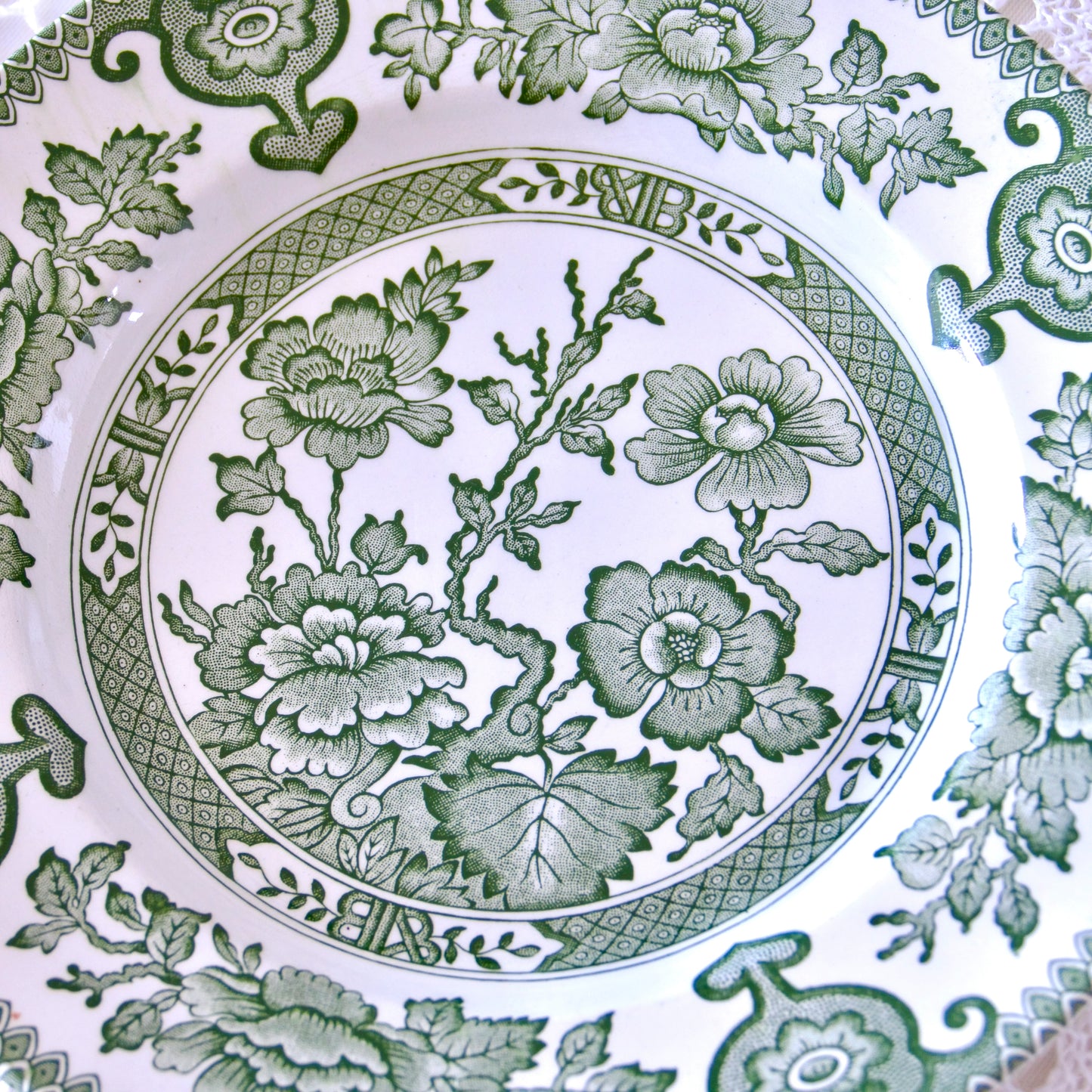 Assiette Staffordshire "Indian Tree"