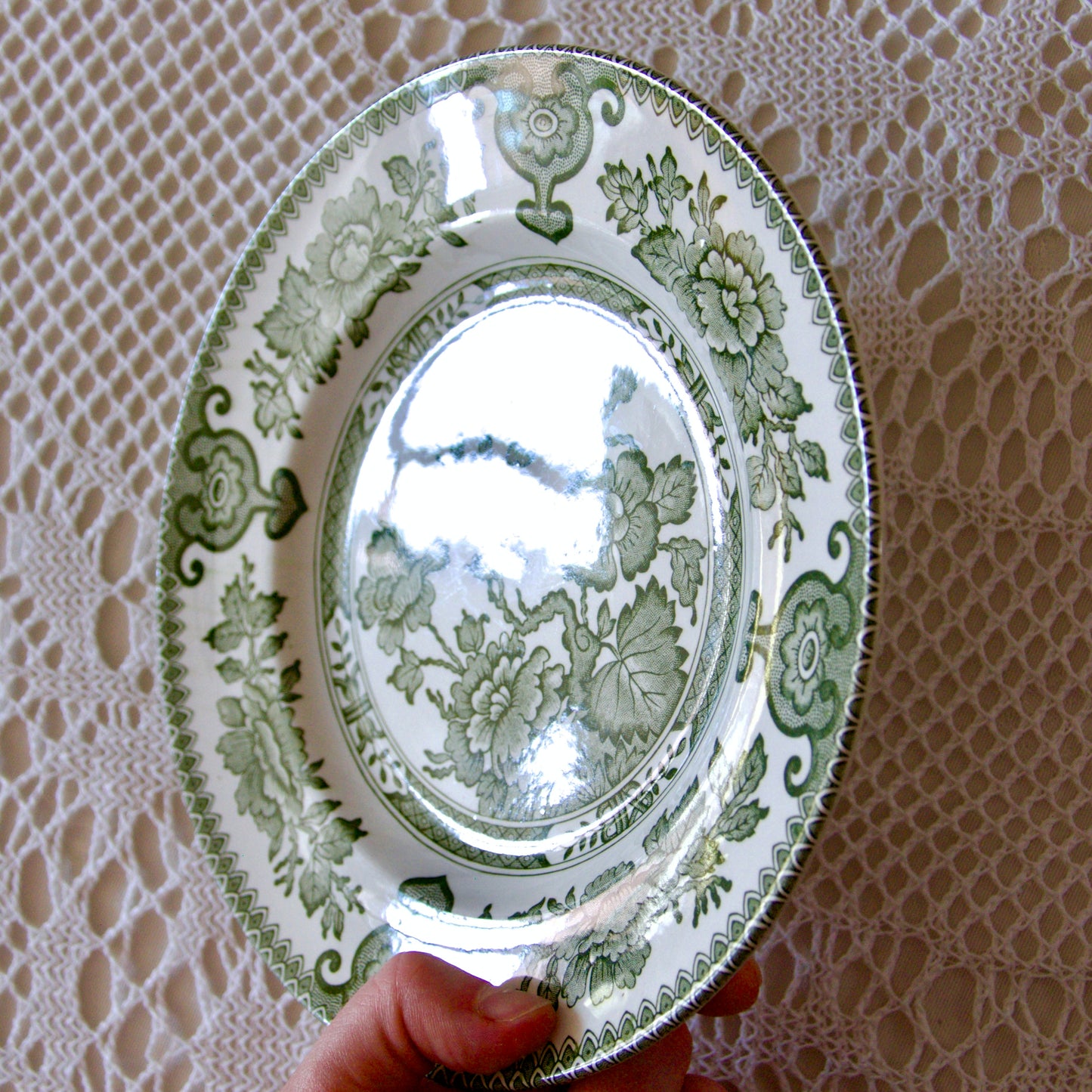 Assiette Staffordshire "Indian Tree"