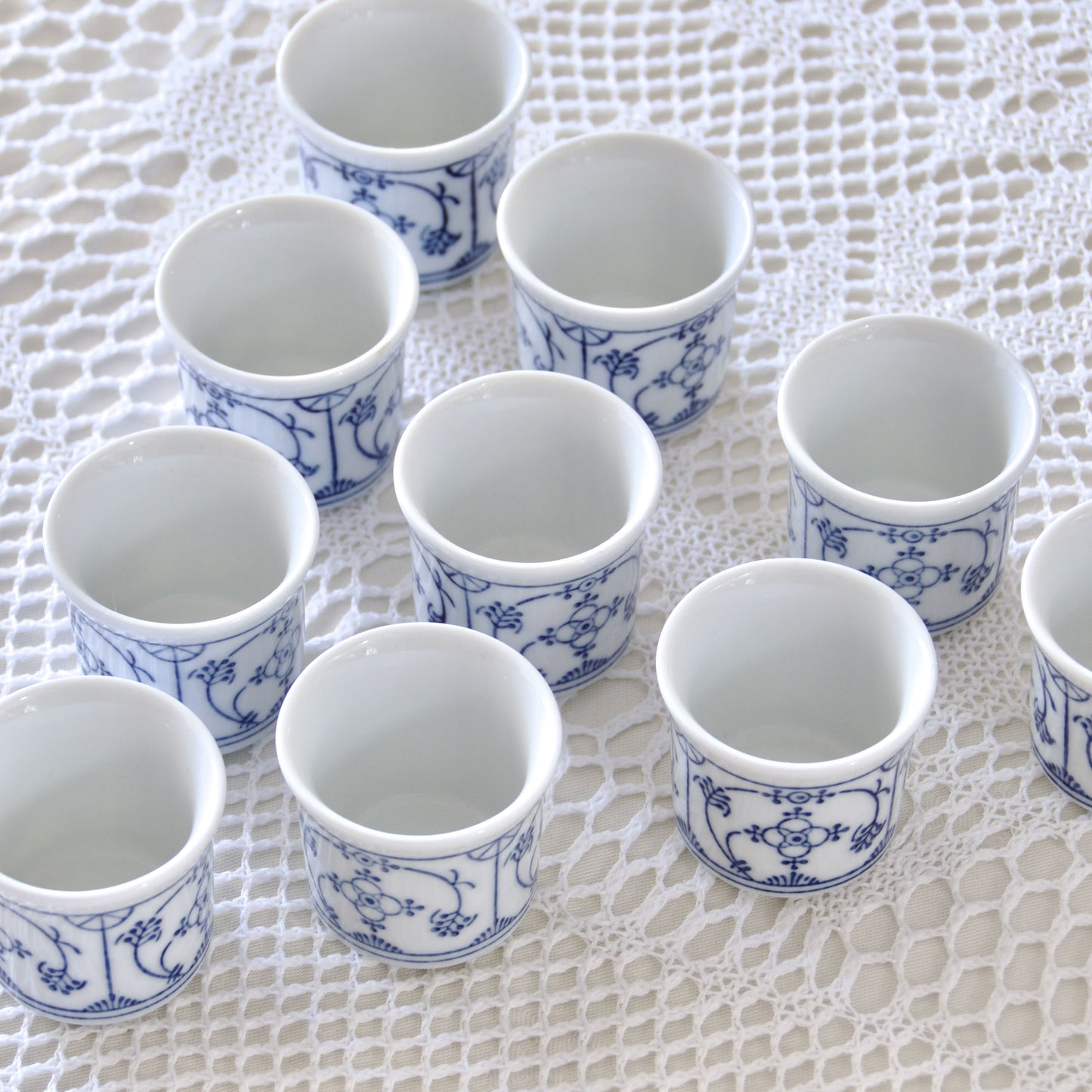 10 coquetiers en porcelaine Kahla Germanu Blau Saks