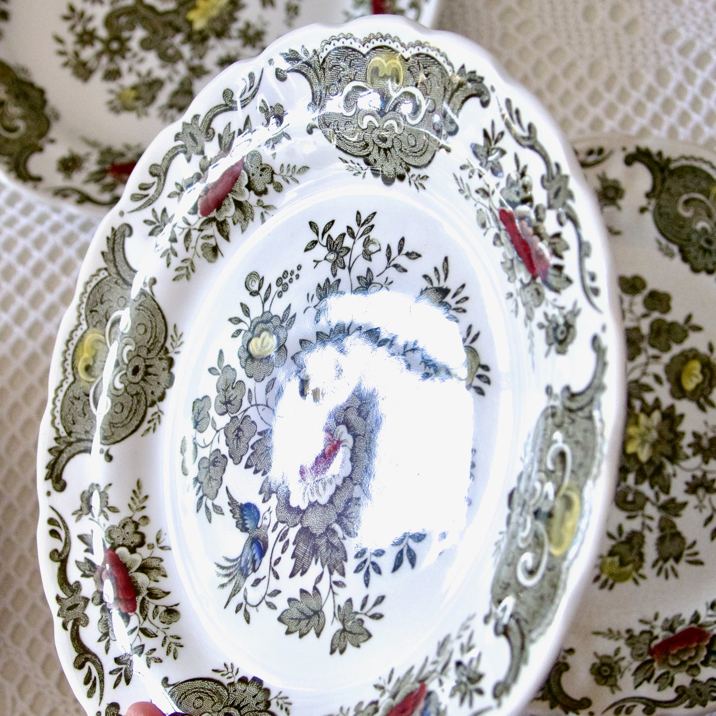 9 assiettes Ridgway Staffordshire Windsor