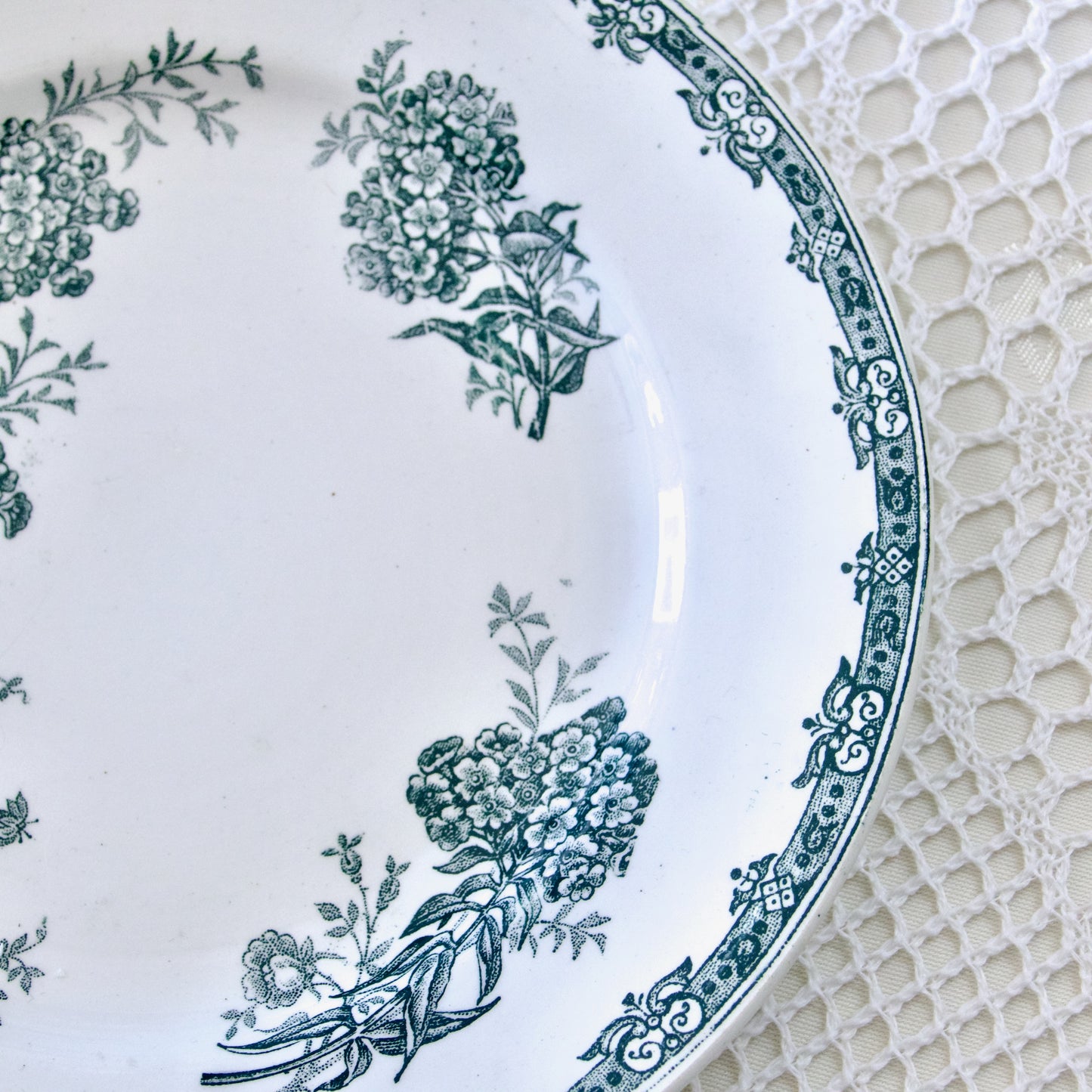 Assiette plate St Amand "Daisy" - terre de fer